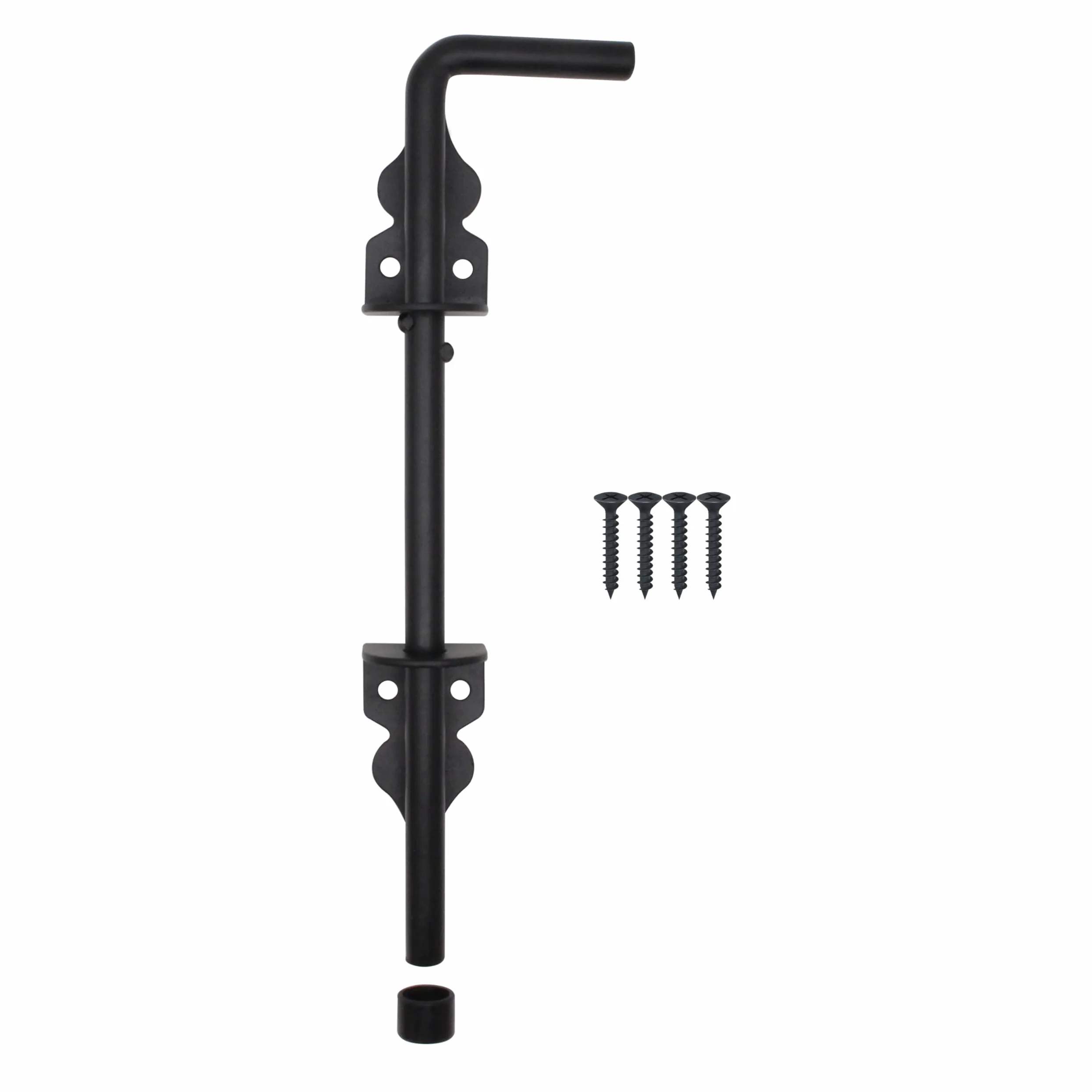 Perno desplegable de 300 mm, diseño de bastón negro, paquete de 1 (1)
