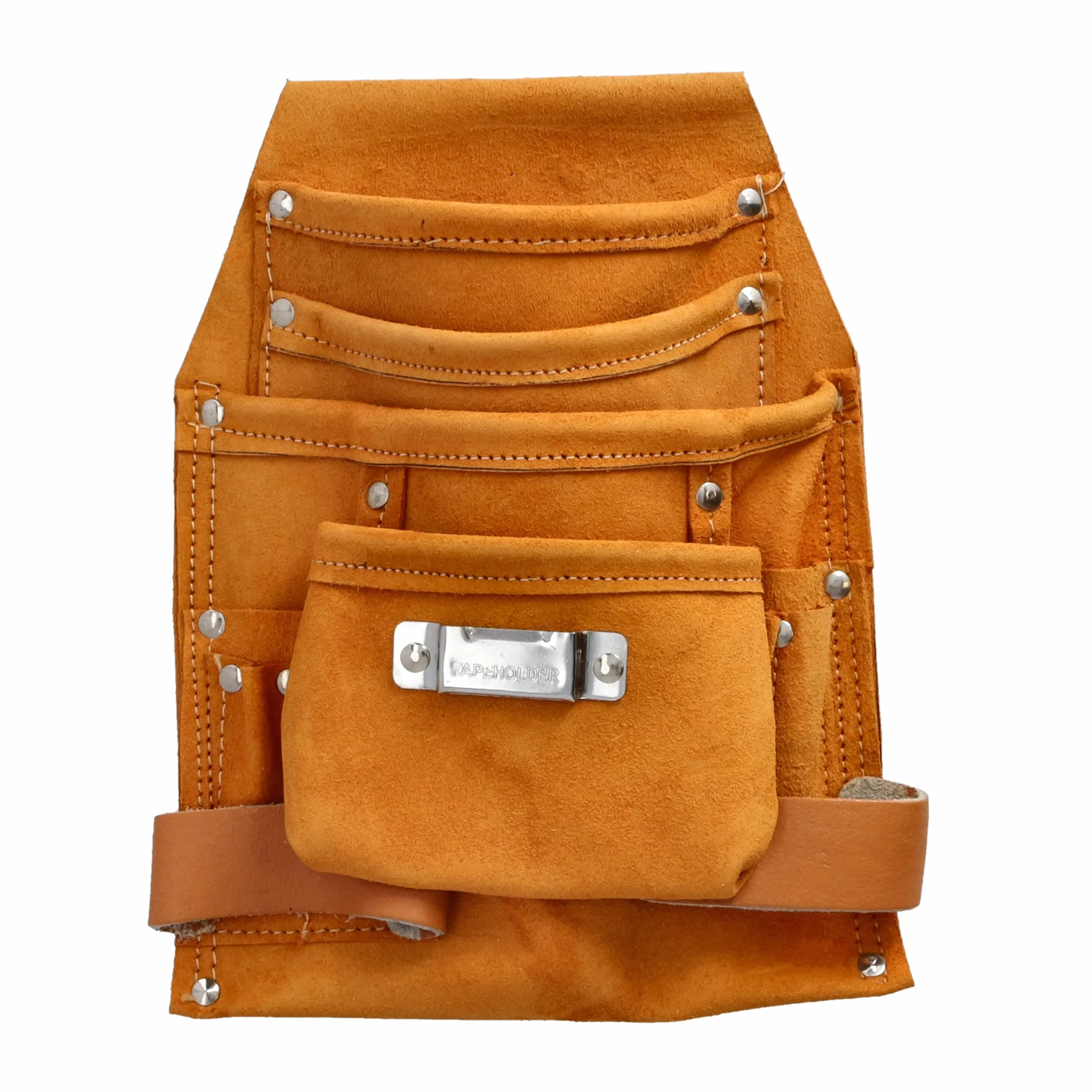 MIVOS Funda para Martillo - Soporte para Martillo para cinturón con Estribo móvil de Acero - Colgante para Martillo con trabilla para cinturón - Funda para Martillo para techadores y carpinteros