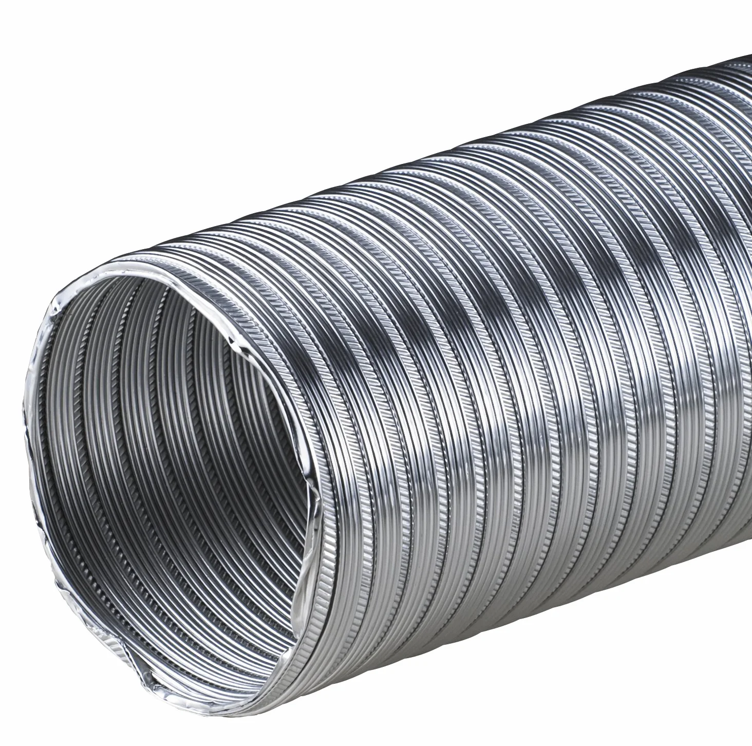 Tubo flexible de aluminio de 2,60 m y 200 mm de diámetro, resistente al calor