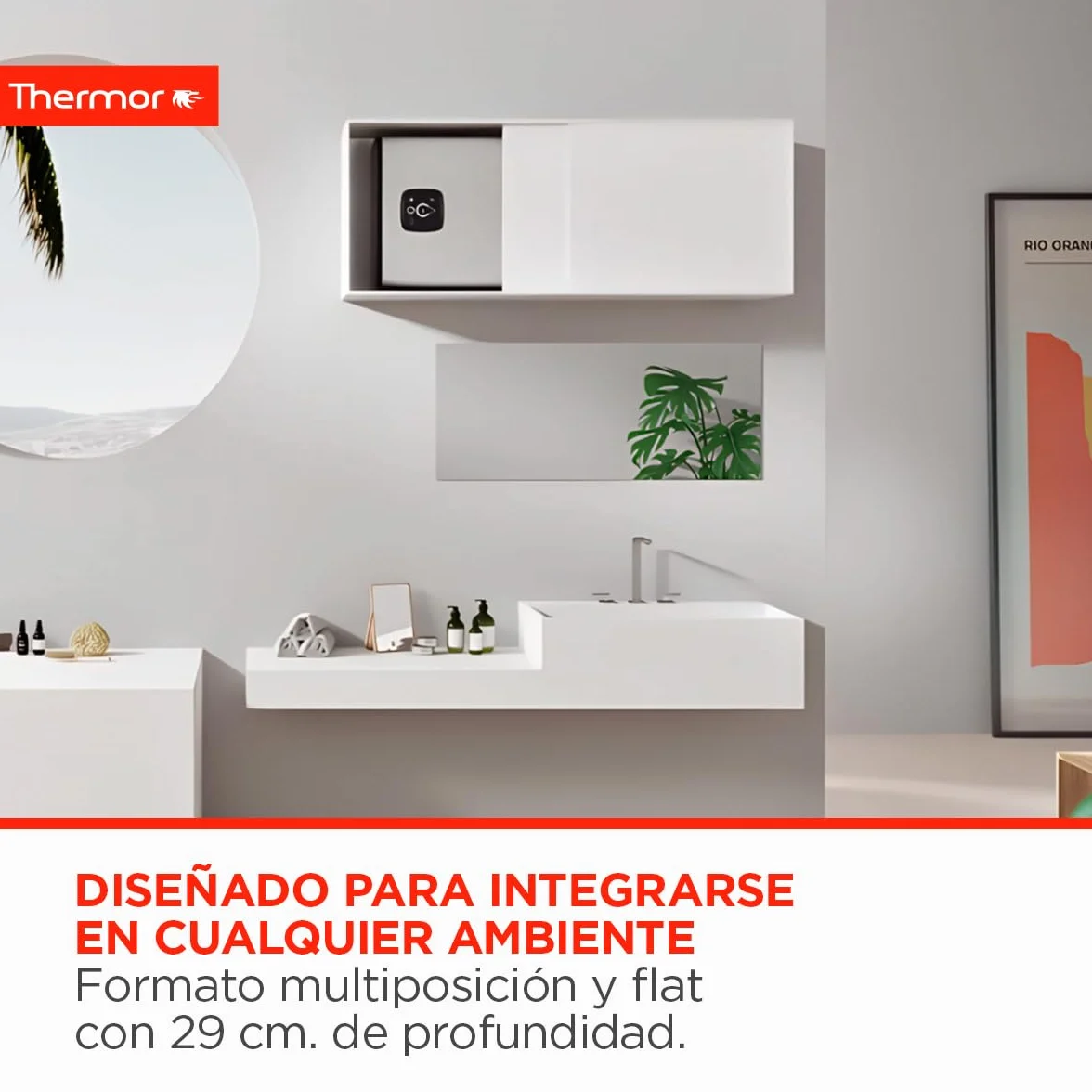 Thermor Termo Eléctrico Onix Connect Calentador de Agua 50L 2250/1000W WiFi