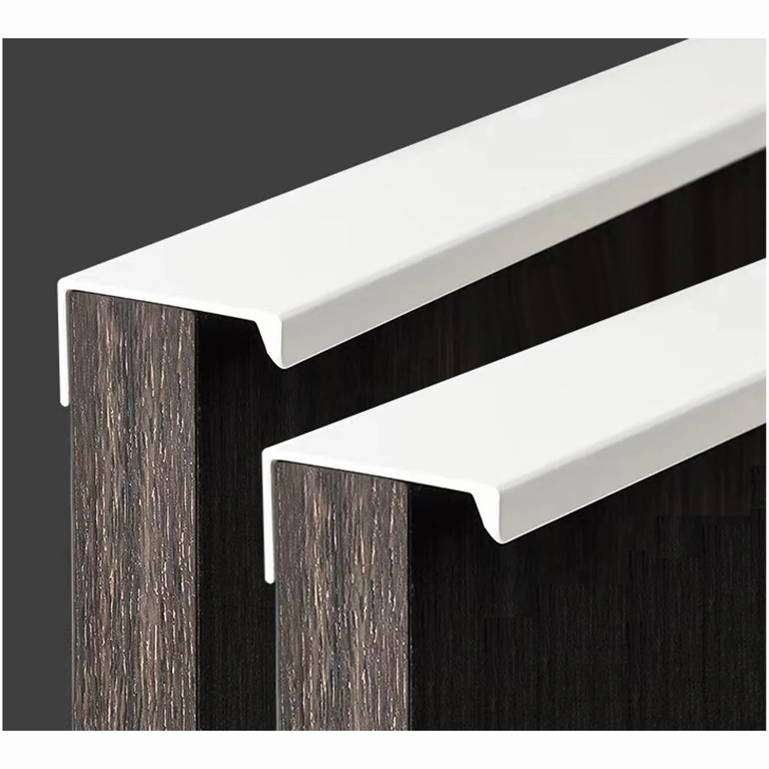 Tiradores Ocultos para Muebles 12 cm Blanco - Tiradores Invisibles para Puertas y Armarios de Cocina