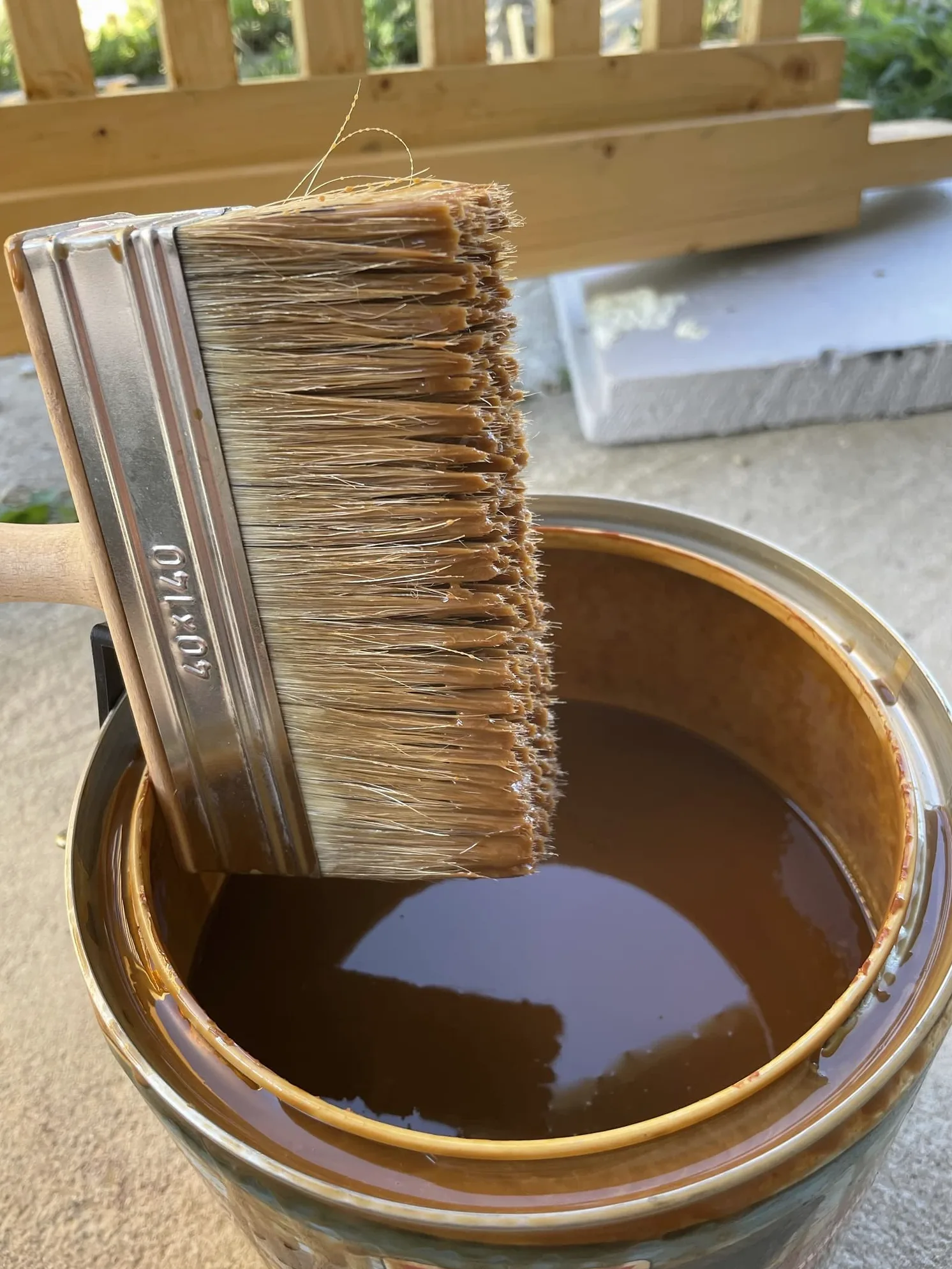 Cepillo de cerdas naturales para empapelado, pintura y vallas, Natural Bristle Hair, 50x150