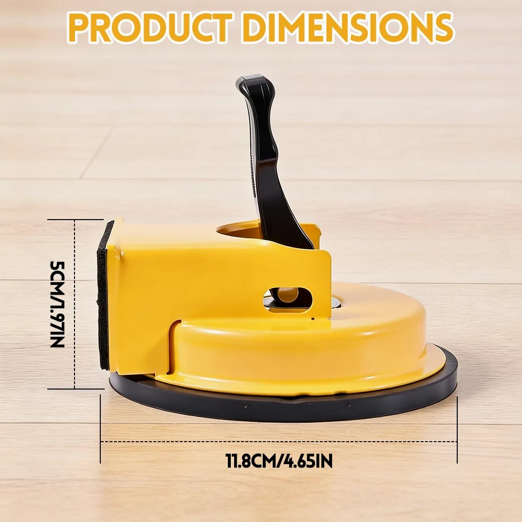 Herramienta de Instalacion de Suelos Laminados con Ventosa Robusta y Mango Ergonomico para Lamas de Parquet Baldosas Vidrio Marmol Kit Compacto y Eficaz para Instalacion Precisa y Rapida