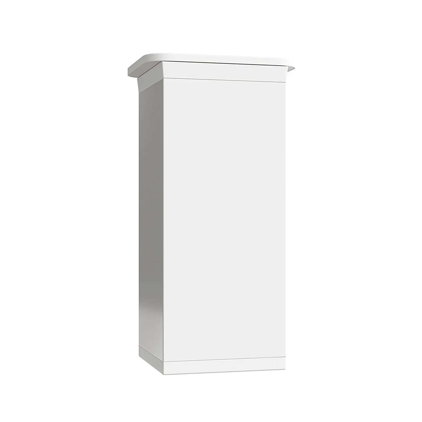 Sossai Patas para Muebles, Set de 8 Unidades, H 120 mm, Blanco Ajustable, diseño Elegante, Perfil Cuadrado, Modelo MFV1, para armarios, cómodas