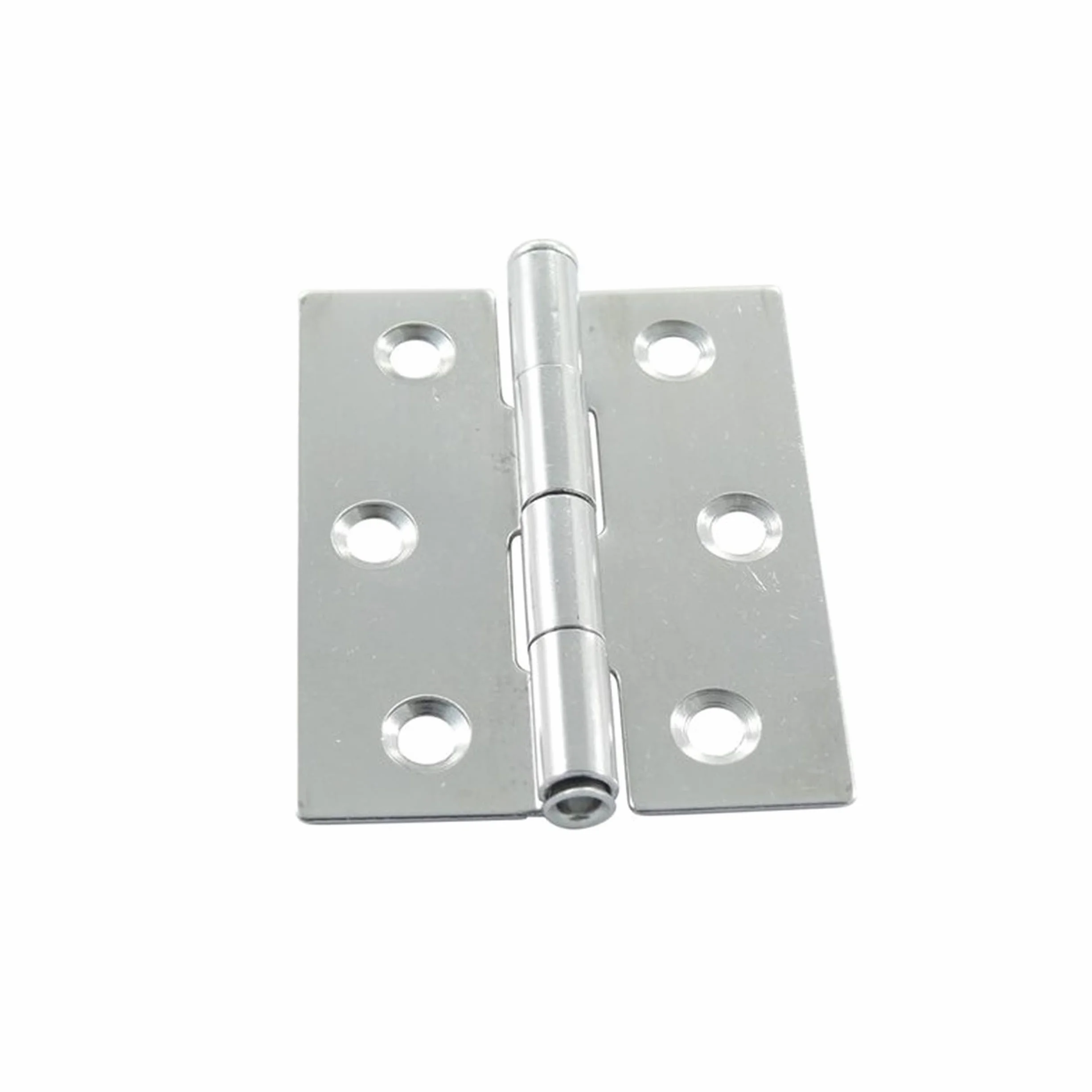 Nirosta - Bisagra de acero inoxidable (8 unidades, 40 x 50 x 0,8 mm, bisagra plegable de A2, V2A)