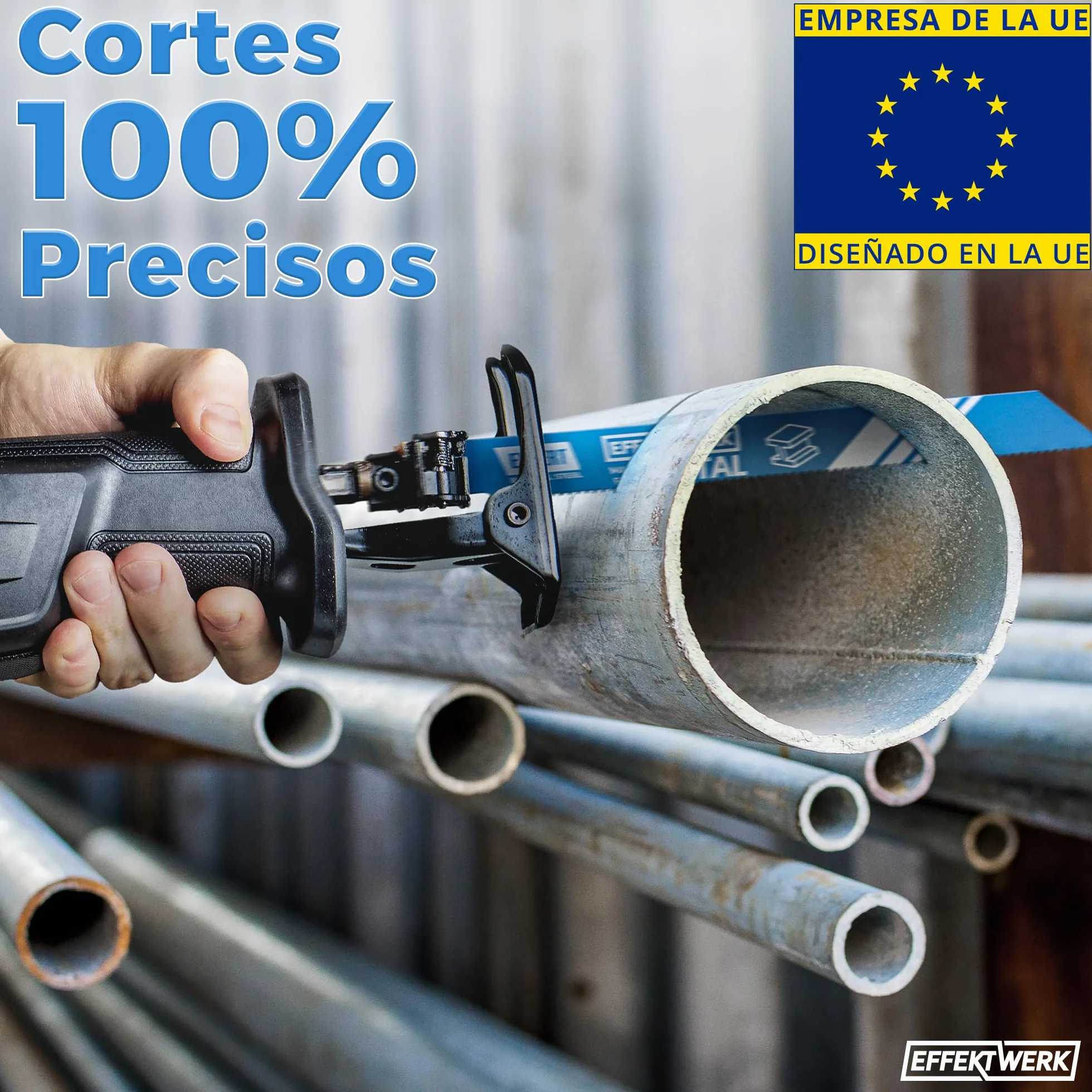 Juego de hojas de sierra recíproca 10 piezas acero HCS para madera, metal y plástico 6-18 TPI
