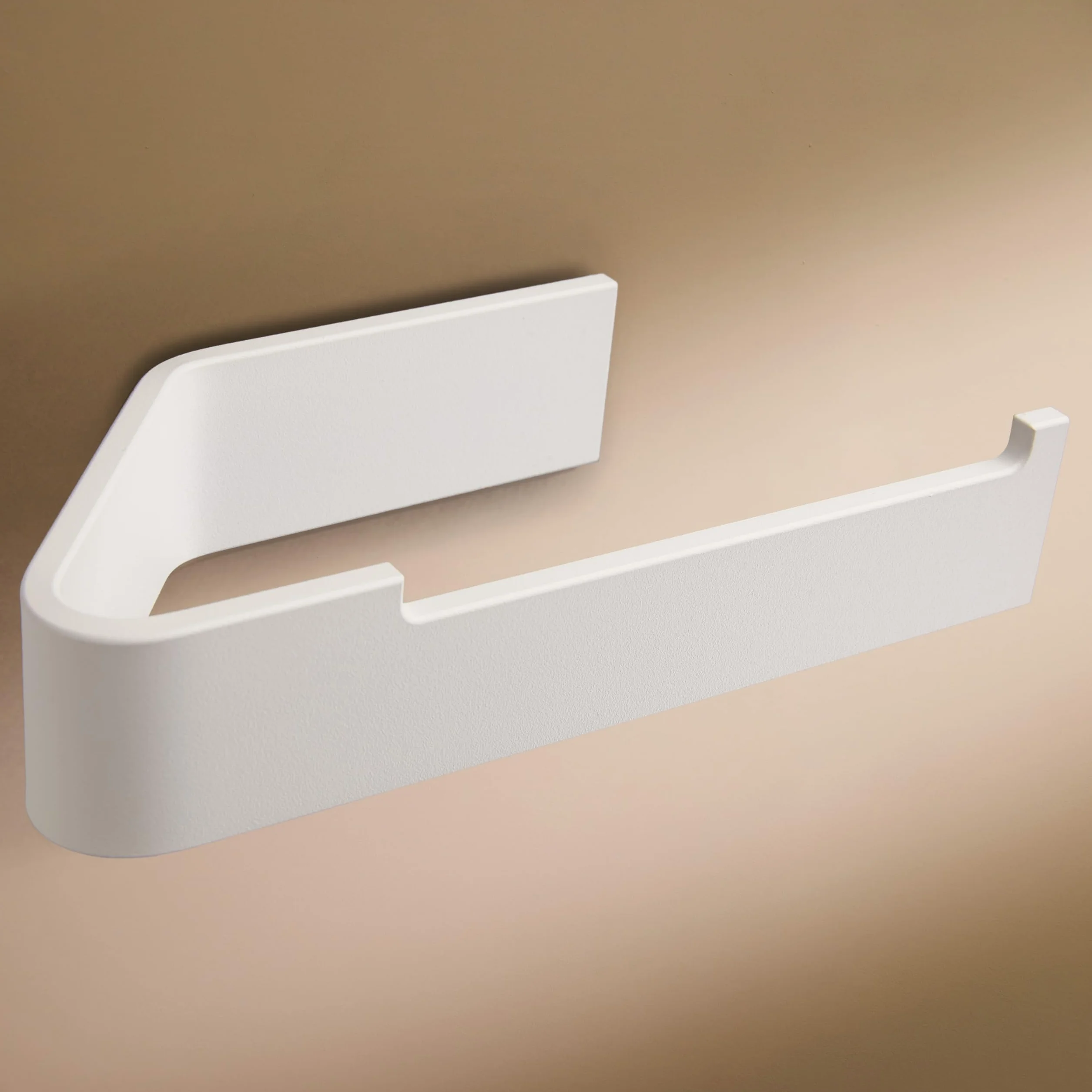 Designfabrik Hamburg Portarrollos de Papel Higiénico Adhesivo I Moderno Soporte para Rollo de Papel Higiénico I Accesorios de Baño sin Taladro I Diseño Moderno Blanco Mate