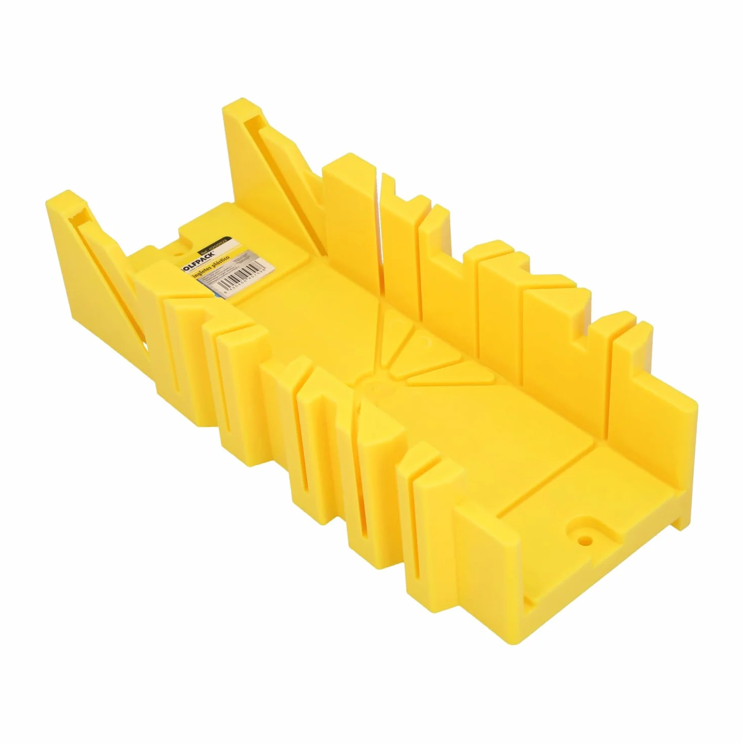 WOLFPACK LINEA PROFESIONAL Guia Ingletes Plastico 10,5x 30 cm. Caja Ingletes, Caja Sierra Ingletadora, Guia Ingletadora. 3 Angulos