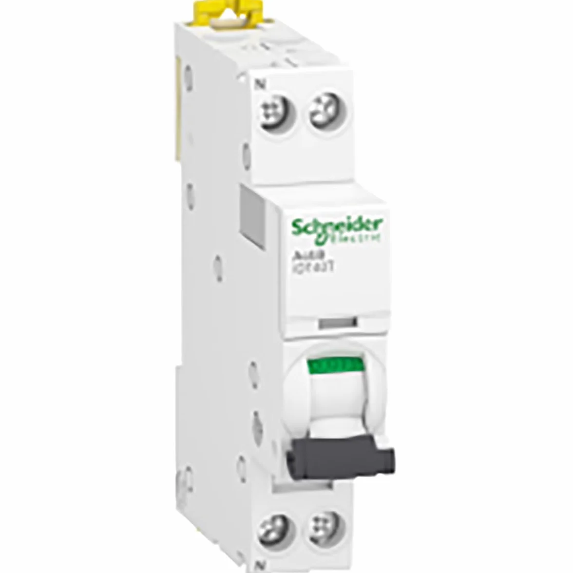 Schneider Electric Acti9 iDT40T - Disyuntor modular (1P+N, 10A, curva C, 4500A/6kA, A9P22610)