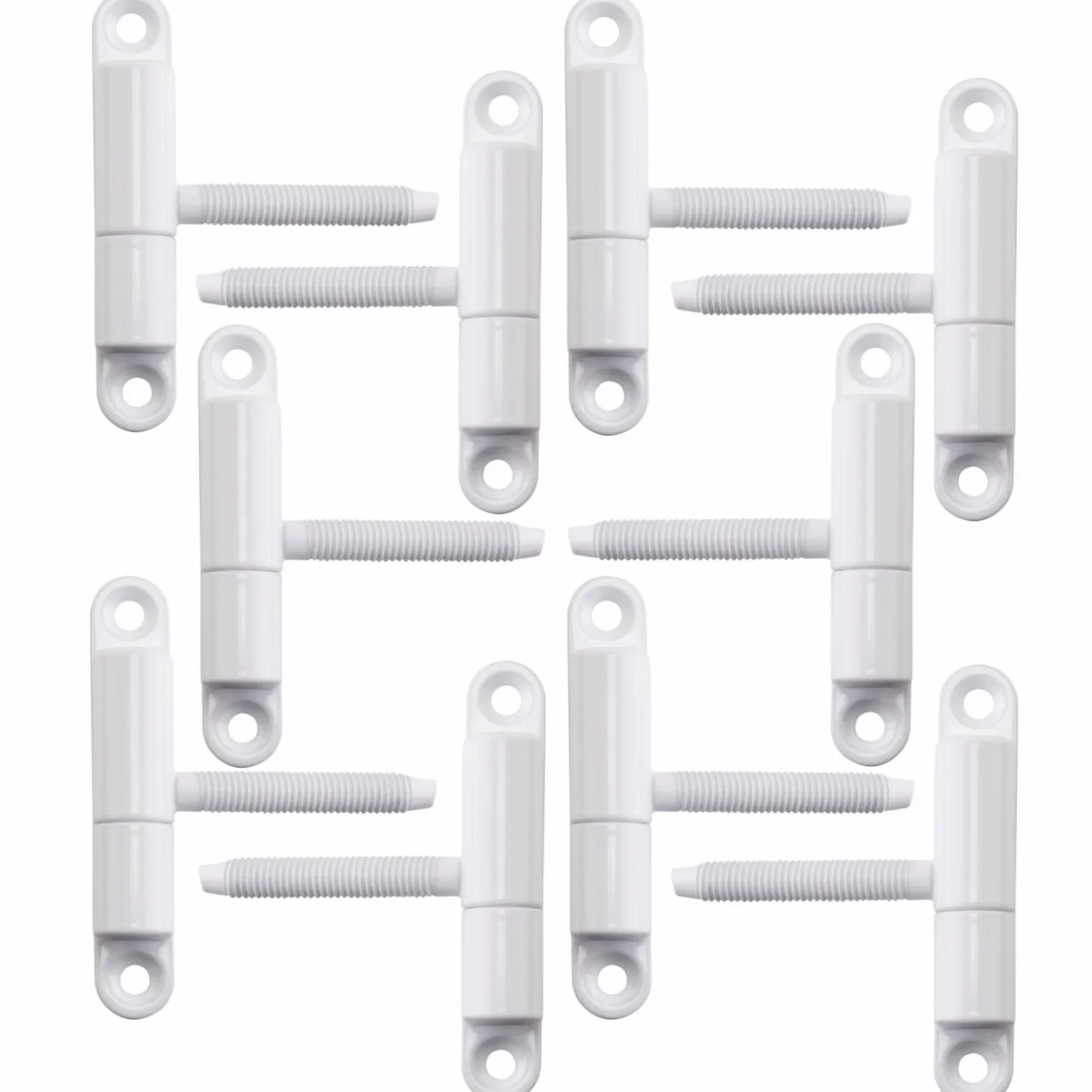SOTECH 10 piezas Bisagras para puertas Bisagra para taladrar 15 x 83 mm con espiga M8 x 47 mm Bisagra para atornillar Bisagra para puertas interiores para atornillar/taladrar (acero blanco)