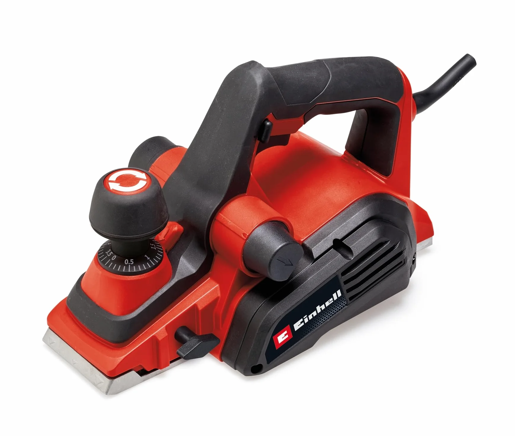 Einhell Cepillos eléctricos TE-PL 920 (920 W, profundidad de viruta hasta 3,5 mm, gran eje de cuchilla, zapata automática, incl. tope paralelo, adaptador de aspiración y 2 cuchillas reversibles TCT)