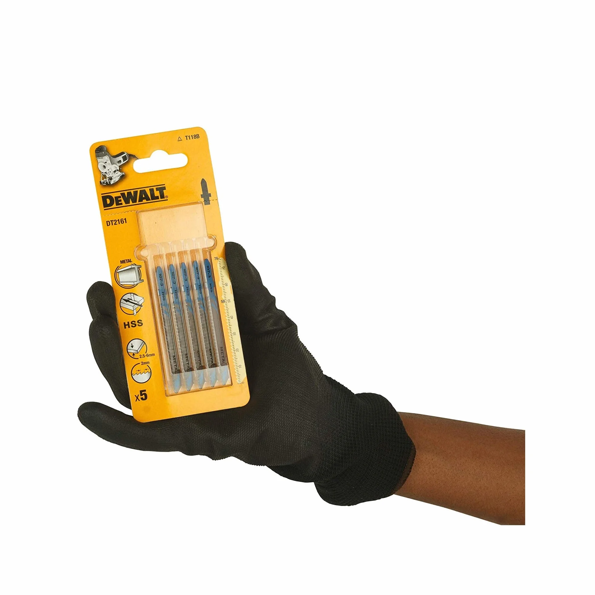 DeWalt Hojas de sierra de calar HSS 76 mm 2 mm para metales espesos no ferrosos aluminio