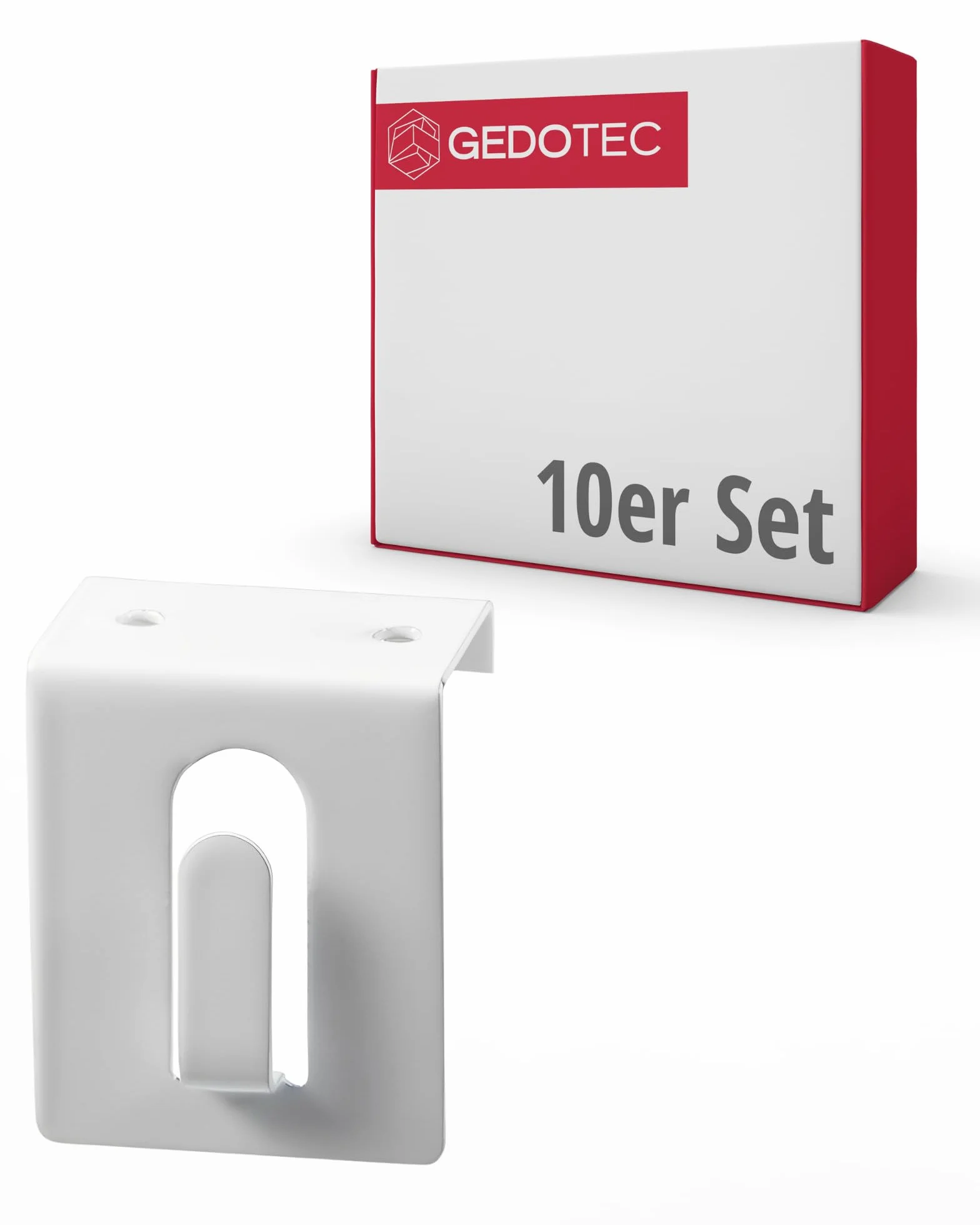 Gedotec Ganchos de ventana blancos | Ganchos de acero | Ganchos decorativos Para colgar en puertas y ventanas de hasta 17 mm | Sin pegar ni taladrar