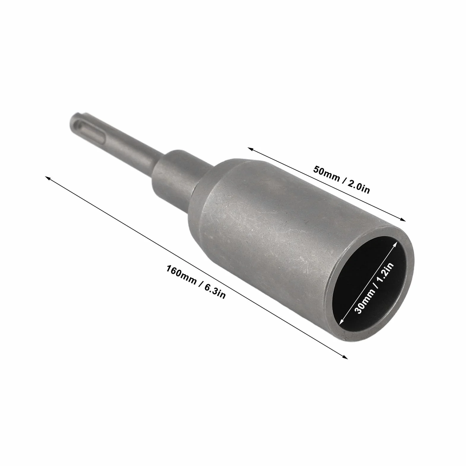 Destornillador de Varilla de Tierra SDS Plus,Herramienta de Destornillador de Taladro de Acero Forjado,para Varillas Taladros de Martillo Giratorio(30mm)