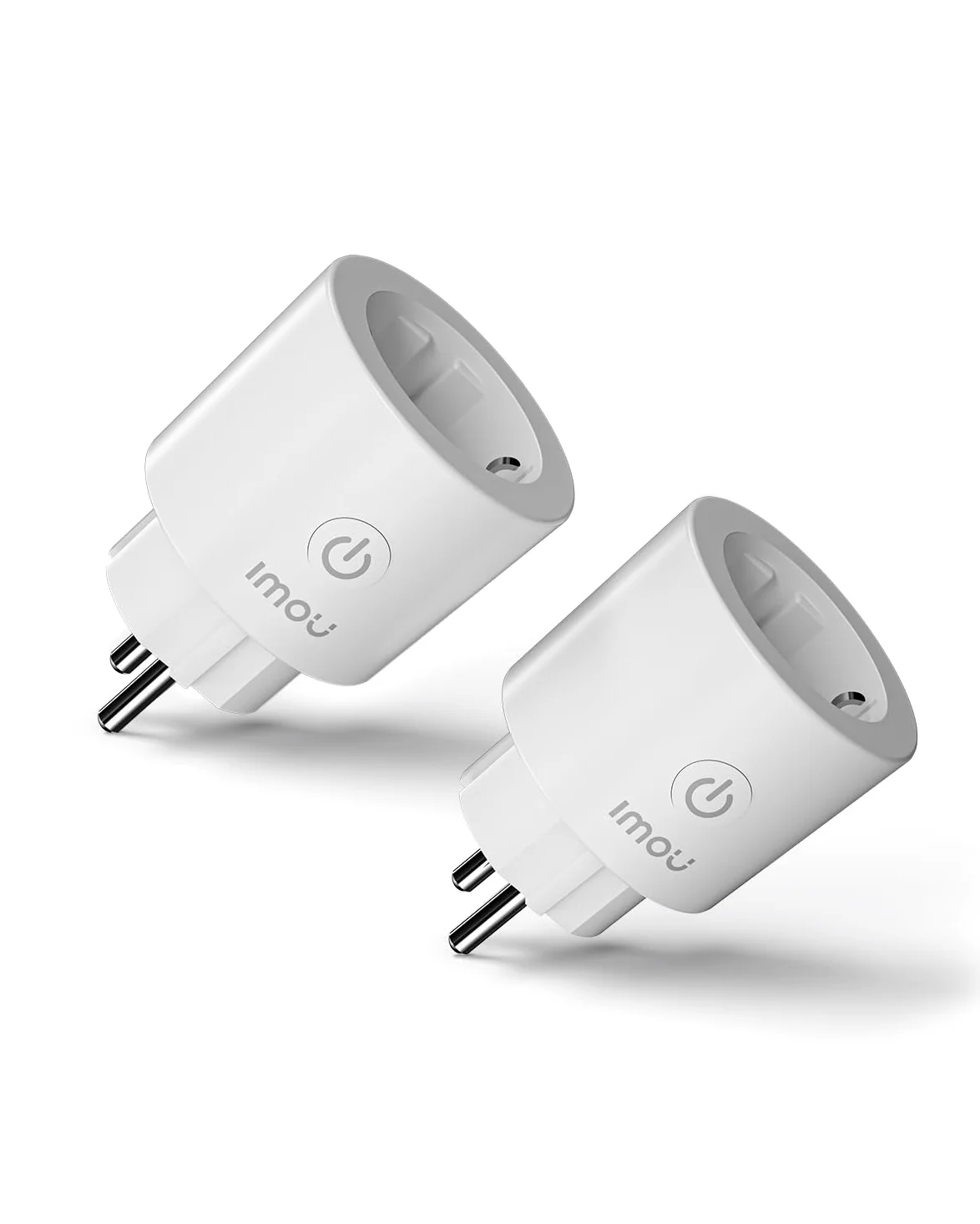 Imou Enchufe Inteligente CE2P (2 Paquetes), Enchufe Wi-Fi 16A para Matter, Monitorización de Energía, Monitor de Consumo Eléctrico, Compatible con Alexa & Google, Control Remoto por App ImouLife