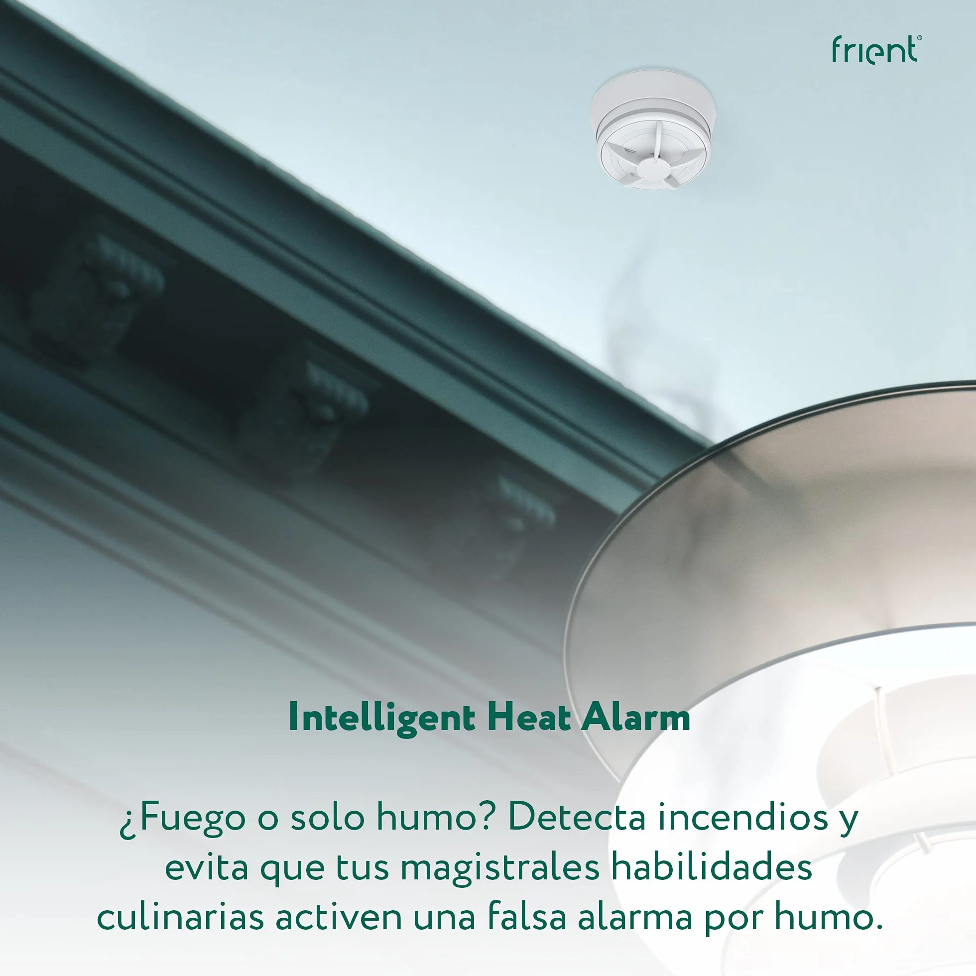 Frient Intelligent Heat Alarm Zigbee Detector de Incendios Inalámbrico
