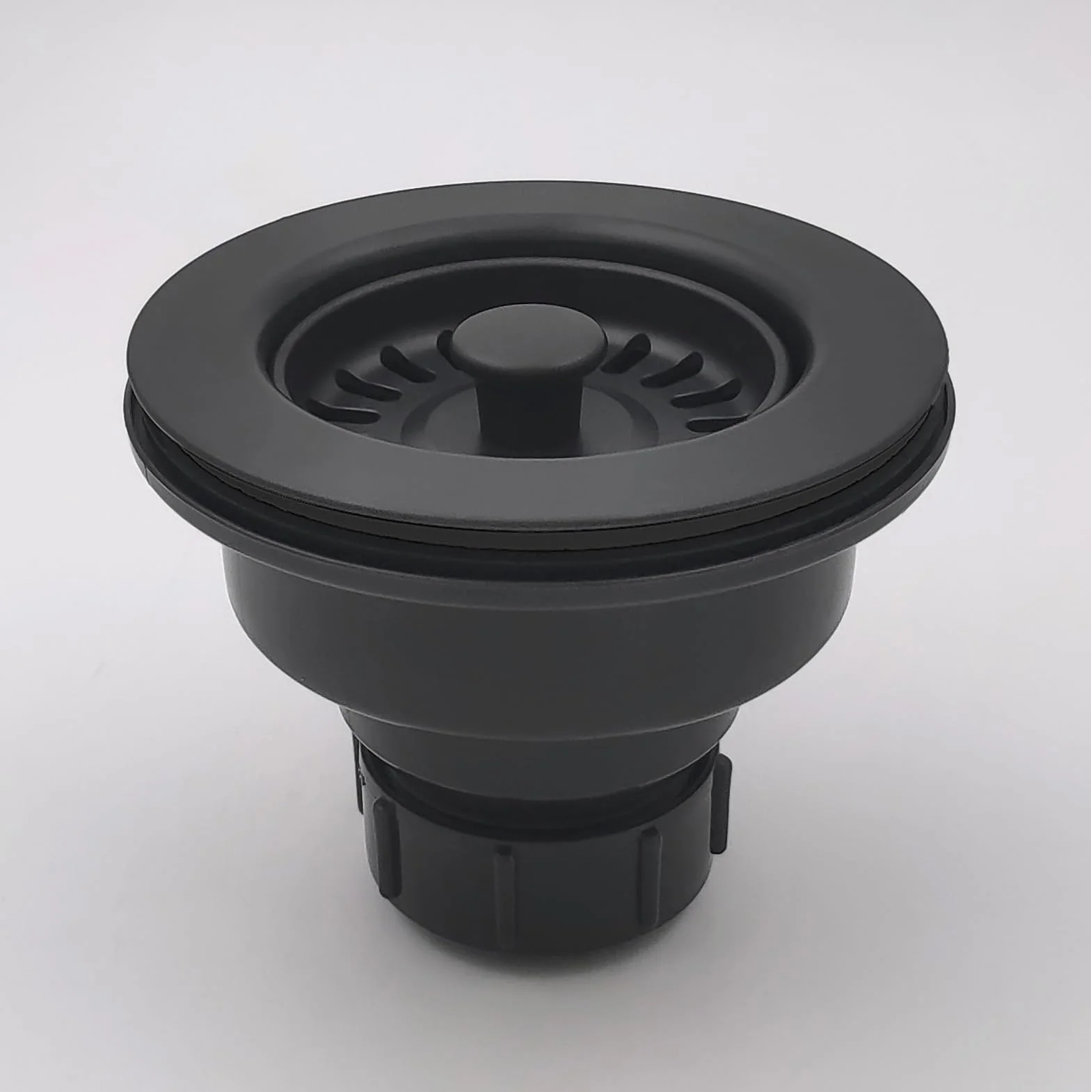 EADOT - Conjunto de Drenaje de Fregadero de Cocina Negro de 3-1/2 Pulgadas con colador de Cesta y tapón, colador de Cesta de Drenaje de Cocina para fregaderos de Cocina de Granito/Arcilla refractaria