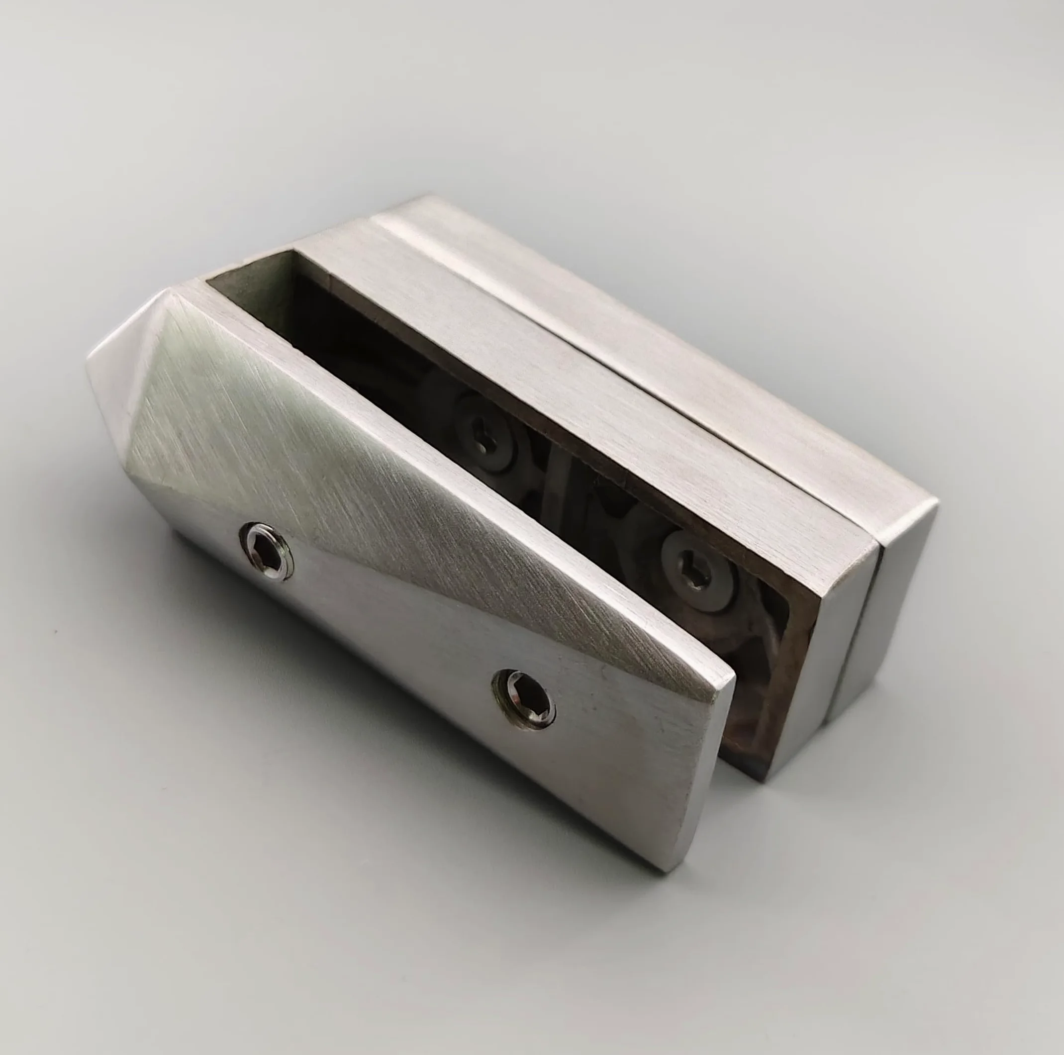 Abrazadera de Vidrio de Piscina acero inoxidable, Poste Cristal poste para barandilla escaleras, Poste de Balaustrada Vidrio, Barandilla de Balcón Valla-Para de Vidrio 8-16 mm-Plateado