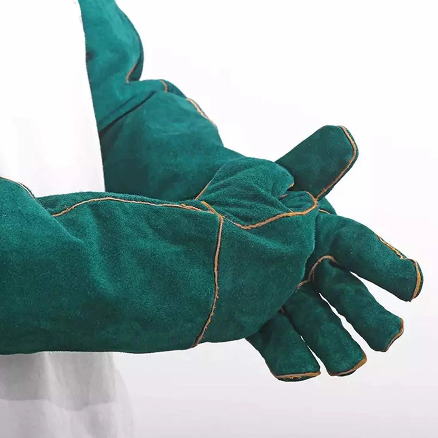 PeSandy 60CM Guantes de Trabajo Anti-Mordidas para Manejo de Animales, Duraderos para Bañarse, Arreglarse, Soldar