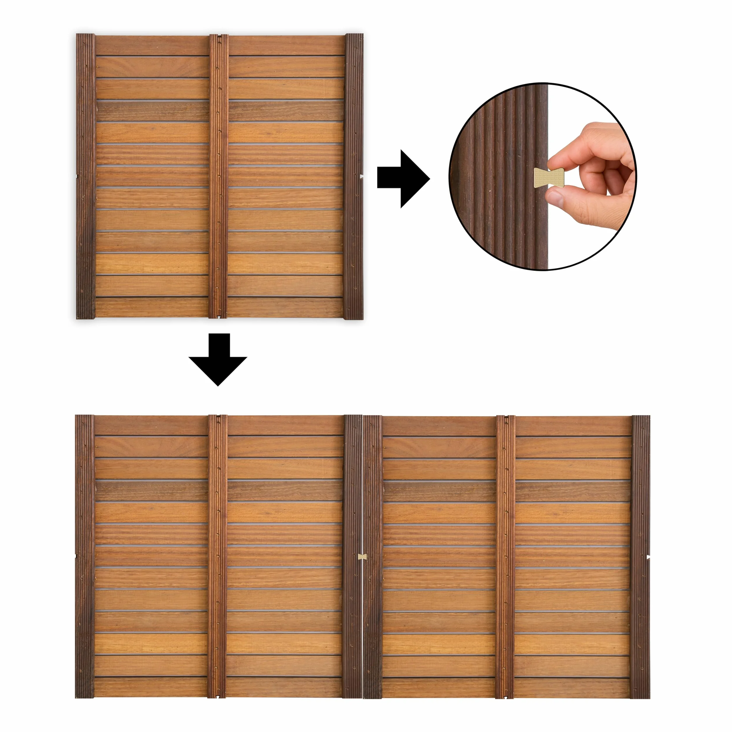 Loseta rígida madera TALI tratada aceite vegetal protector Suelo exterior Pack 1 unidad