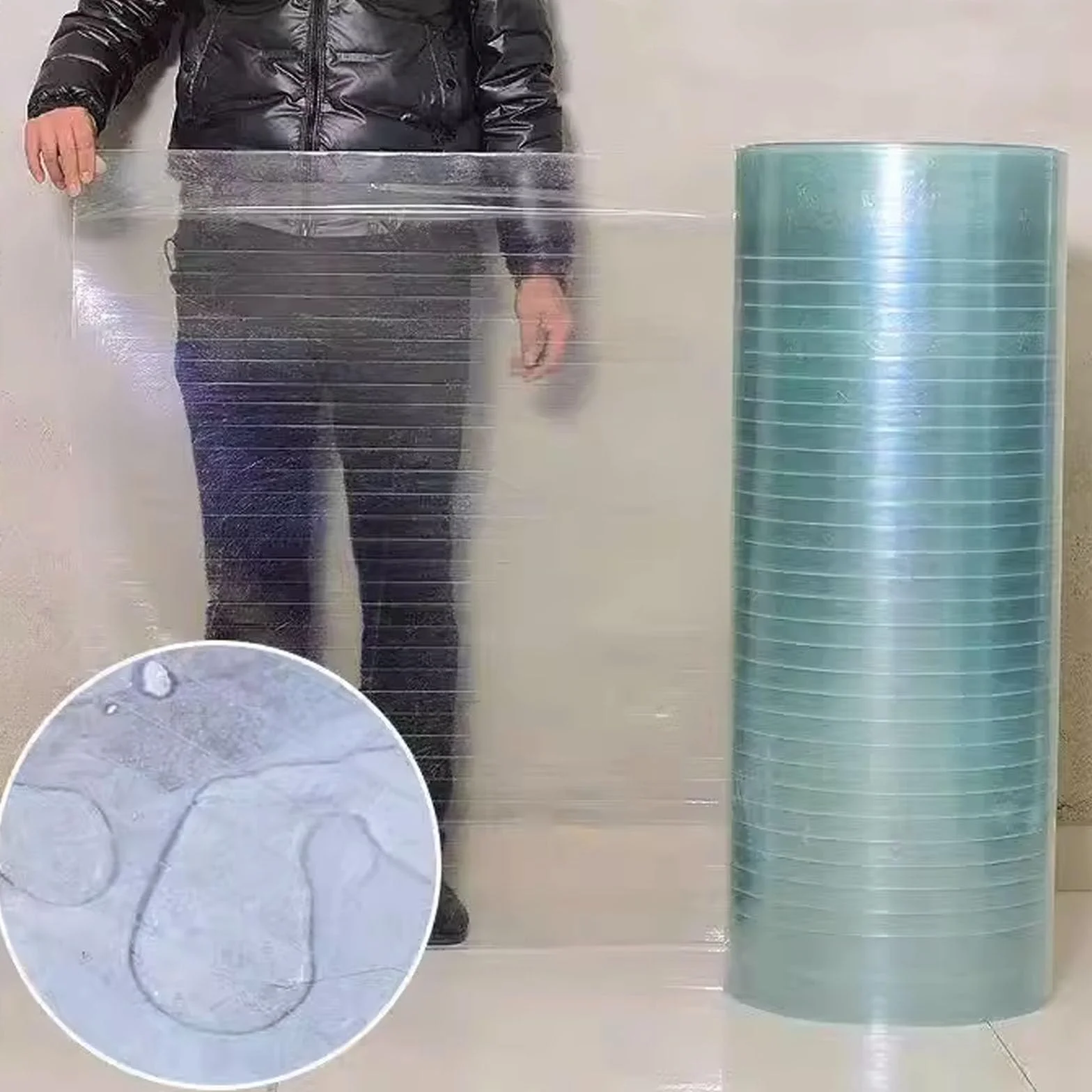 Láminas de Policarbonato Transparente Impermeable UV 0.6x5m para Techos Invernaderos