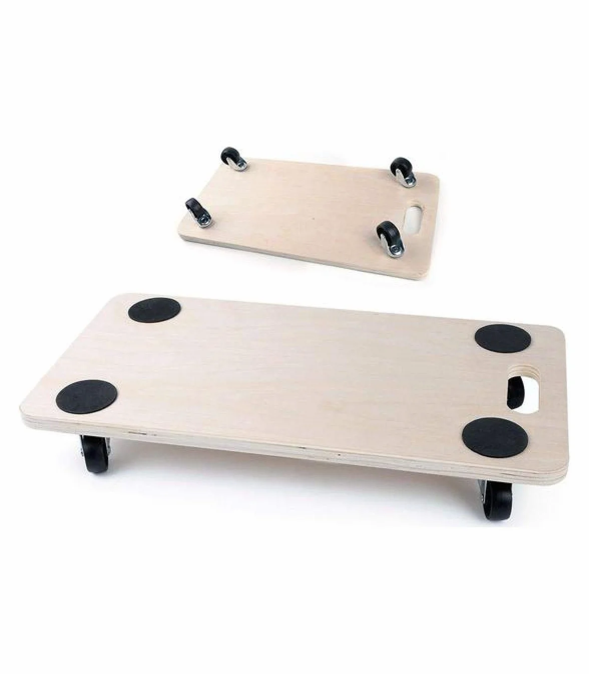 Base de Madera con Ruedas (57,5 x 29 x 1,8 cm), Multicolor, Talla unica