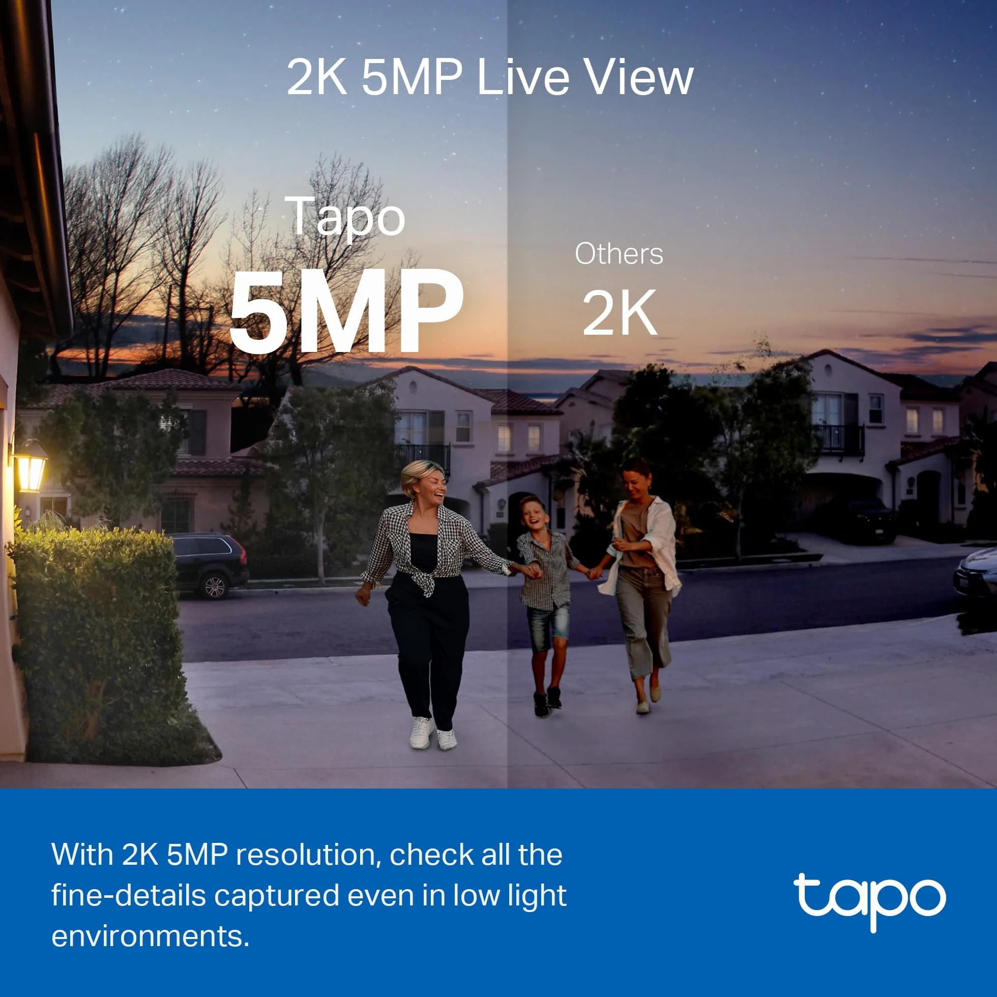 TP-Link Tapo D230S1,Timbre de seguridad inalámbrico inteligente de 2 K 5 MP, funciona con batería, conversación bidireccional, IP64, funciona con Alexa y Google Home, fácil instalación (Tapo D230S1)