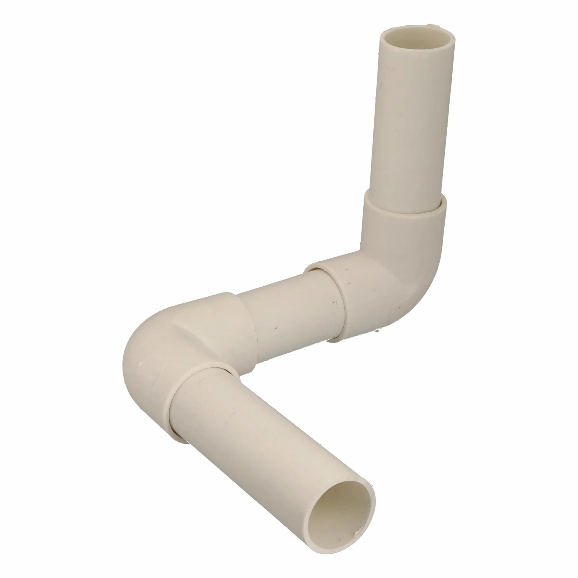Jandei - Pack 10 uds. Tubo para Cables PVC Rígido Blanco Longitud 1 Metro. Diámetro 20 mm. Funda de Cable con Grapas de Sujección, Codo 90 Grados,Manguitos y Curvas de Empalme.