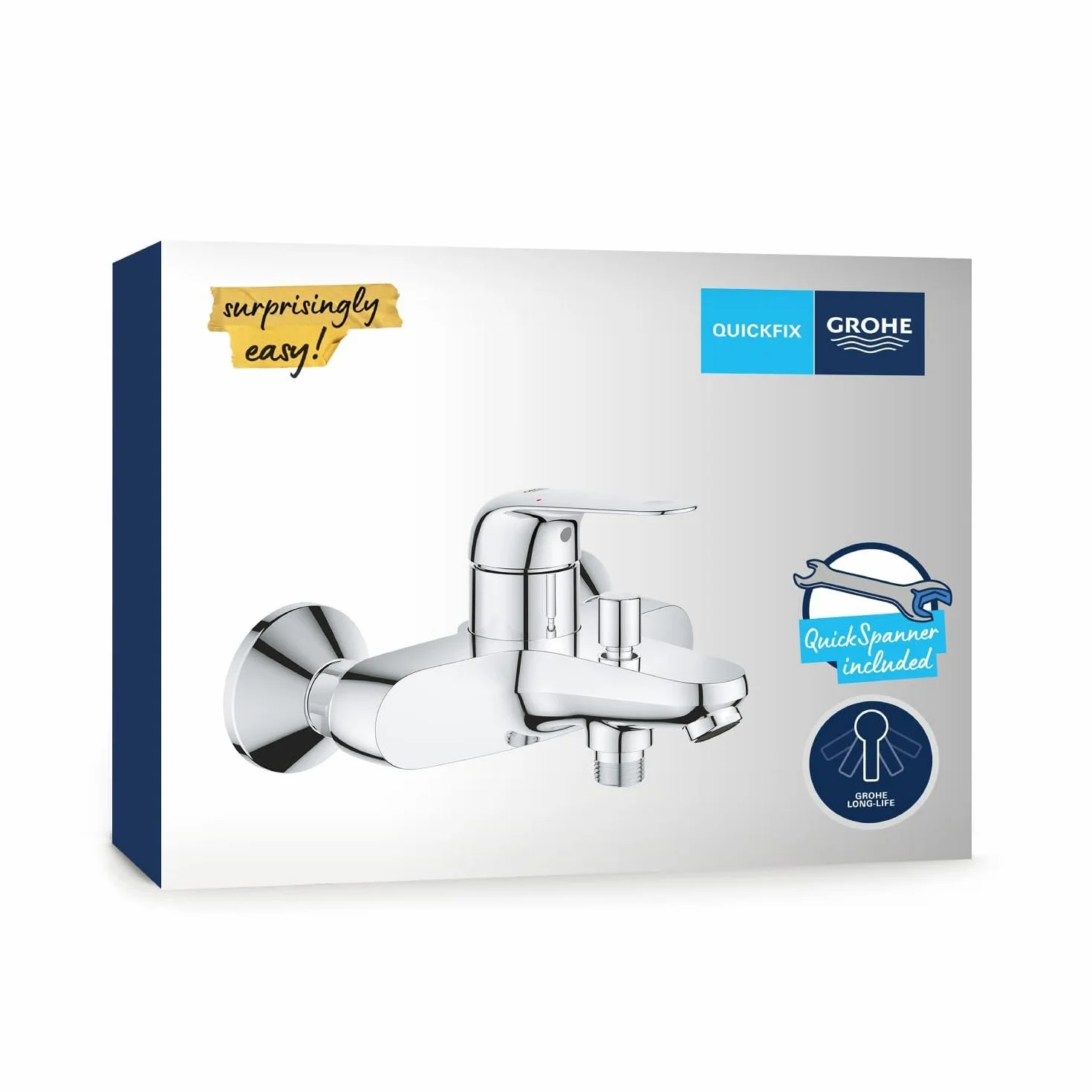 GROHE Swift Quickfix-Grifo para baño y ducha 1/2", cromo 24335001