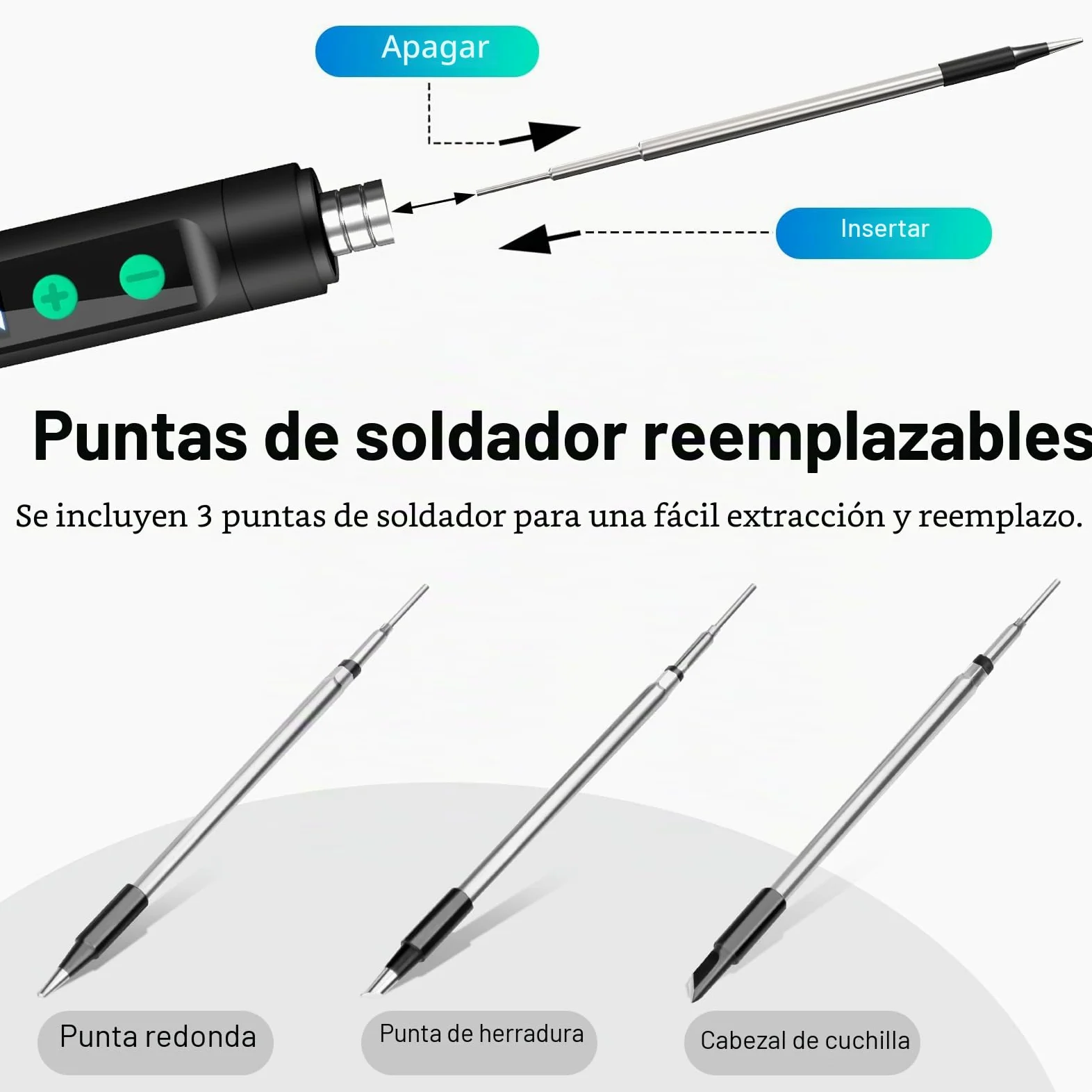 diymore Kit de soldador inalámbrico USB-C con pantalla LCD, temperatura ajustable de 180 ℃ a 450 ℃, bolígrafo de soldadura portátil recargable para reparación de electrónica, proyectos de bricolaje