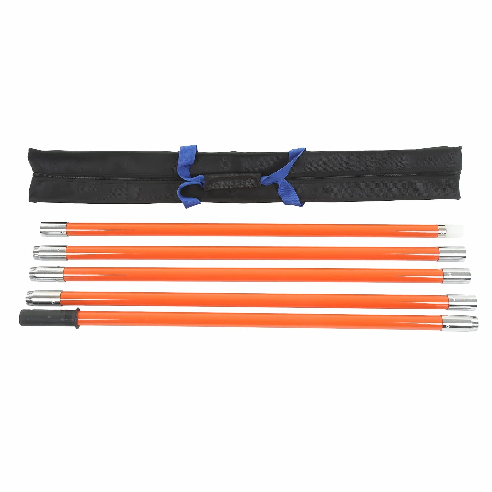 Juego de Varillas Aislantes Telescópicas de 5 Uds con Barras de Extensión Flexibles para Inspecciones de Seguridad, Longitud de 1m a 5m, ABS y Aleación de Aluminio