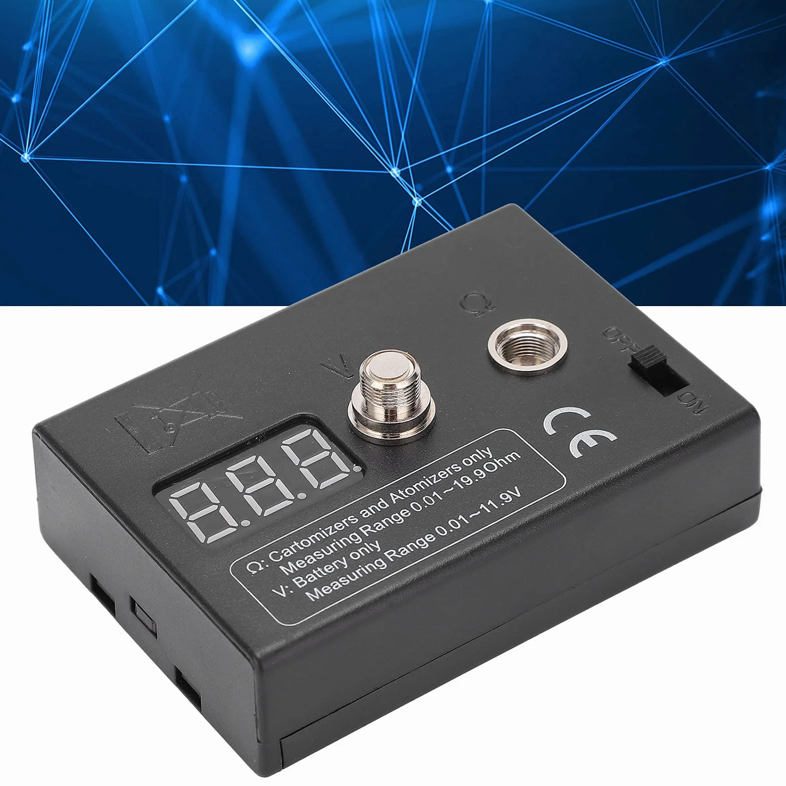 Probador de Resistencia de Bobina Digital, Medidor OHM 0.01-20Ω 3V