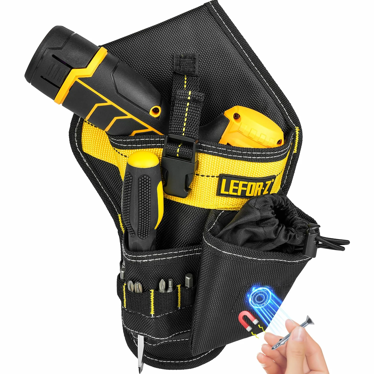 Drill Holster,Heavy-Duty Impact Holster for Tool Belt,Drill Holder,Drill Pouch Fits Most Drills