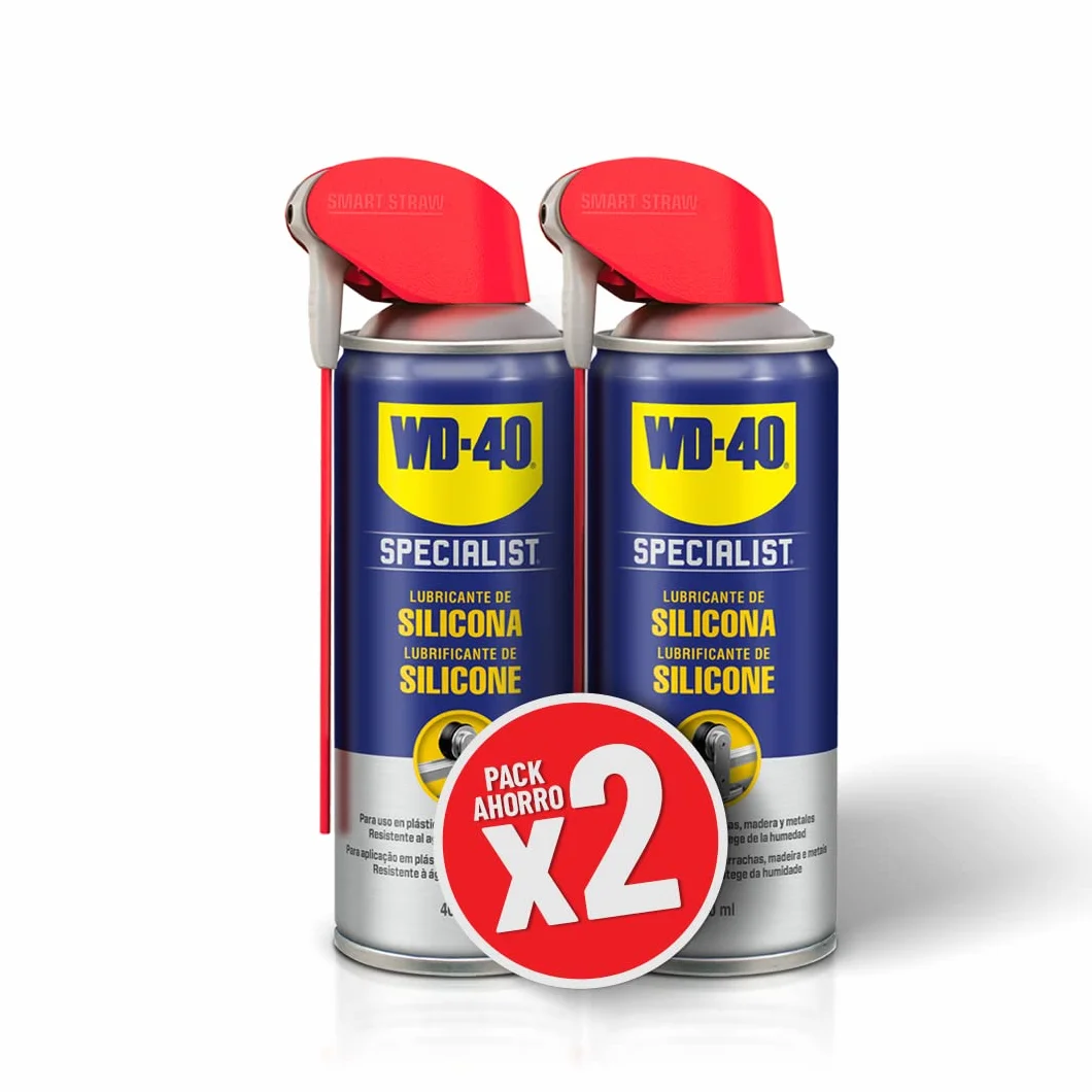 WD-40 Specialist - Lubricante de Silicona 400ml - Pack de 2 unidades