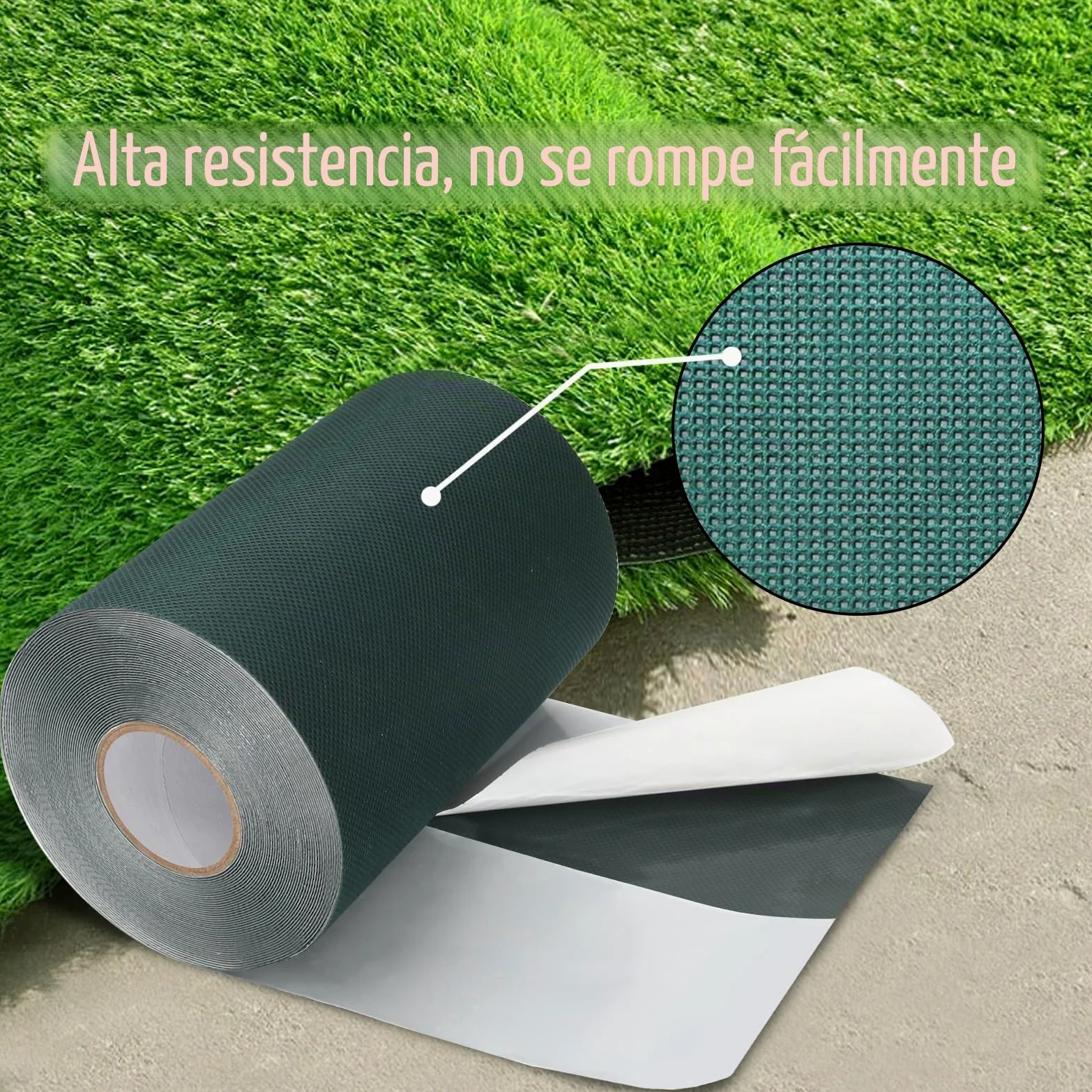 QILIMA Cinta de conexión de césped artificial, 15 cm x 15 m Cinta de conexión de césped autoadhesiva, cinta de coser de fijación de césped artificial, para conectar alfombras de césped falso