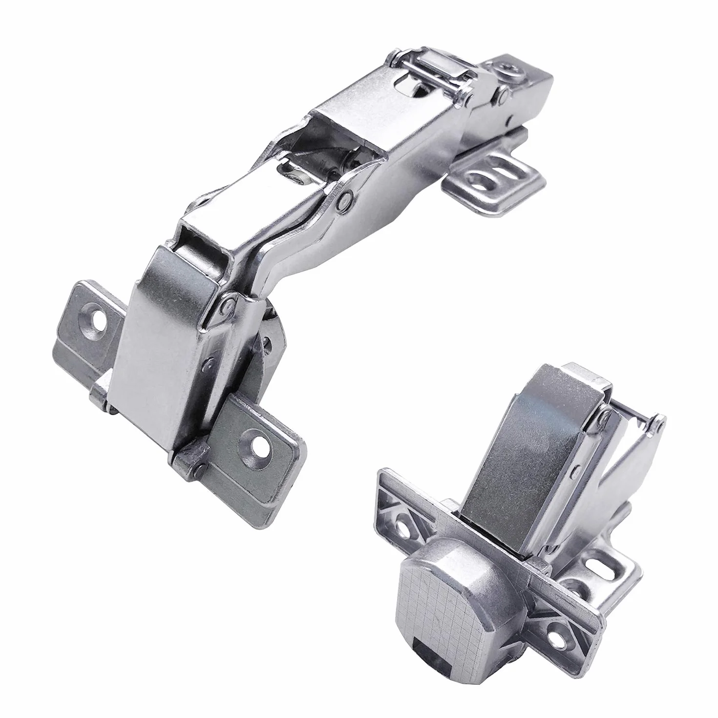 165 Grado Totalmente Solapado 35mm Bisagras Automática con Amortiguación Integrada Bisagra con Cierre Suave para Puerta de Mueble Armario de Cocina Juego de 4