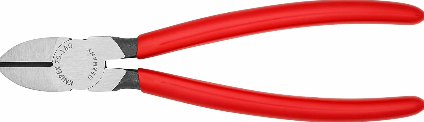 KNIPEX Alicate de corte diagonal recubiertos de plástico 180 mm, 70 01 180 EAN
