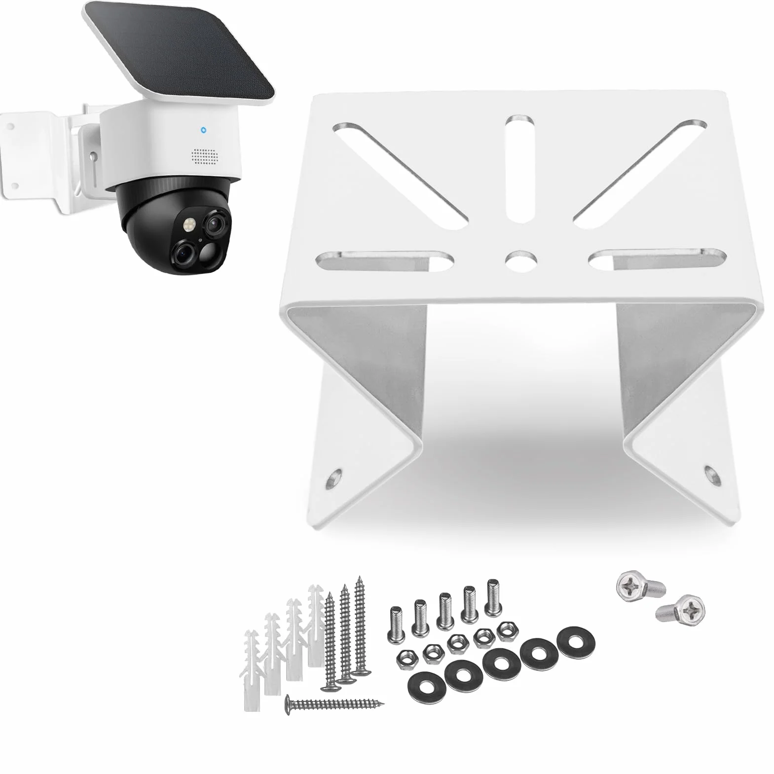 WiTi Soporte de esquina de metal para eufy soloCam s340, ampliando el campo de visión de 270° en las esquinas exteriores de la pared exterior, soporte antioxidante para cámara PTZ, adecuado para