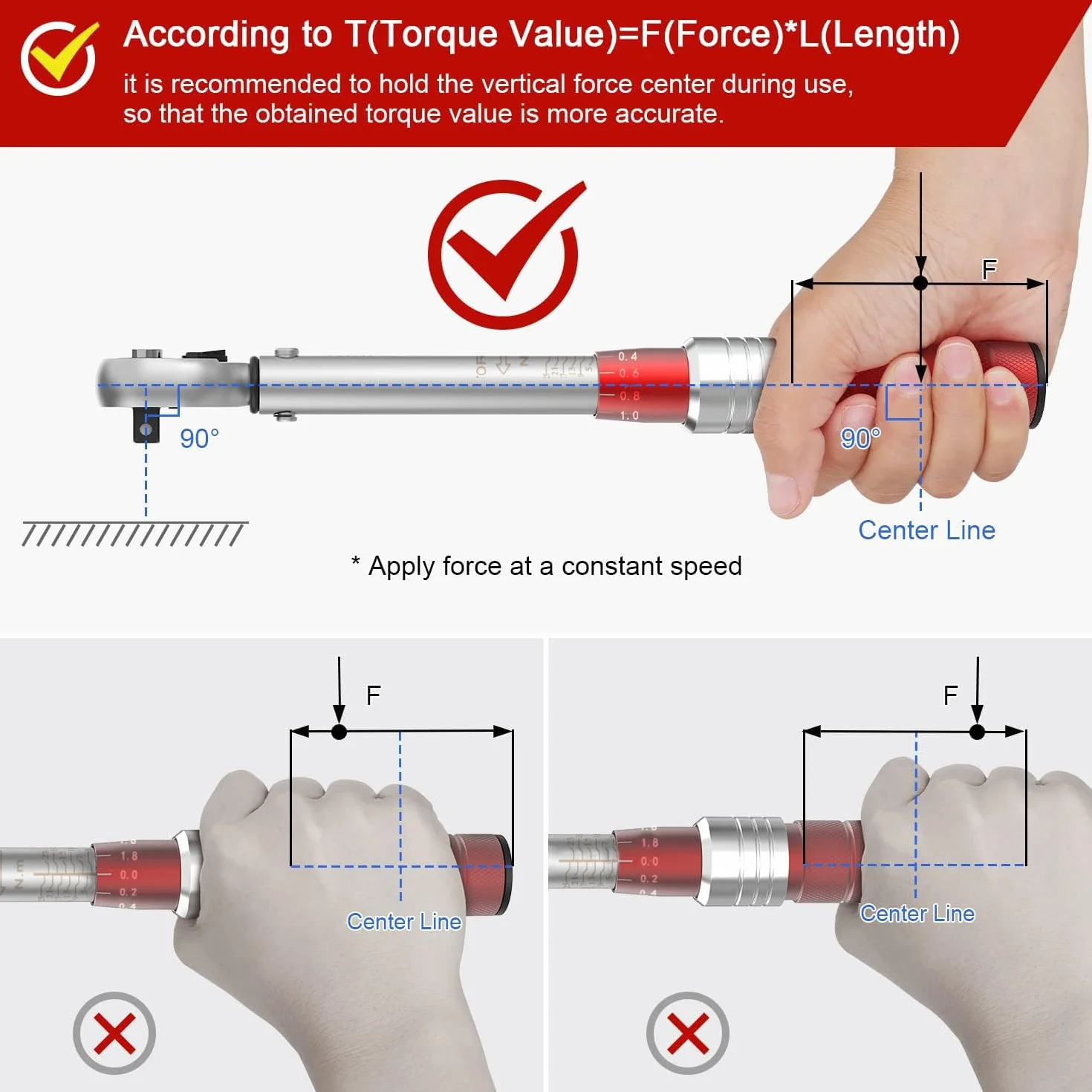 VANPO Llave Dinamométrica 1/4", Llave de Torque 3-25 Nm, Alta Precisión de ±3% con Cabezal Reversible de 72T, Barra de Extensión de 10cm, 3/8" Adaptador para Bicicleta de Carretera y Montaña, Moto