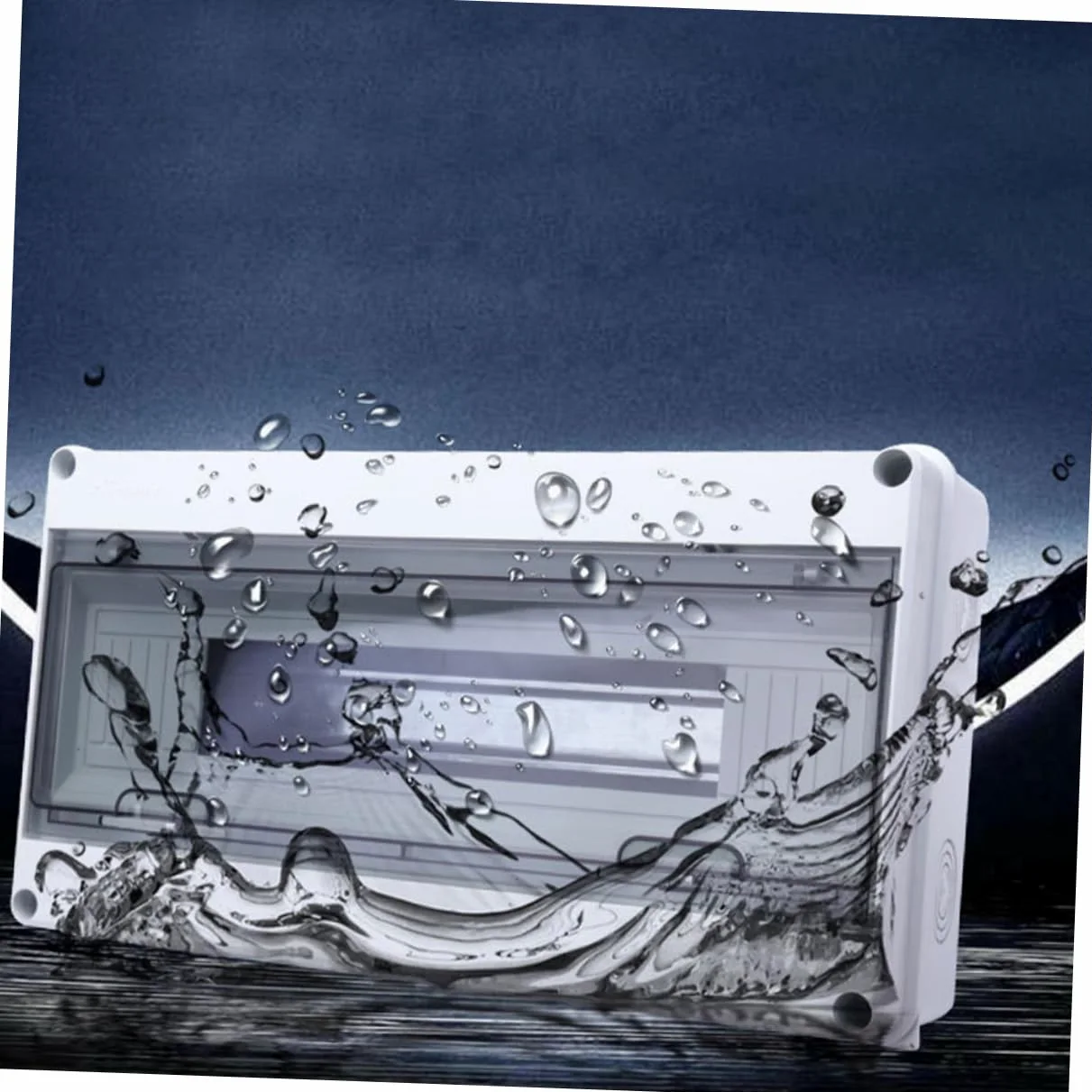 Caja Eléctrica de Plástico Ip65 de 18 Circuitos para Exterior | Abs Resistente, Montaje en Superficie, Protección Estanca Polvo, Modelo Ht-18