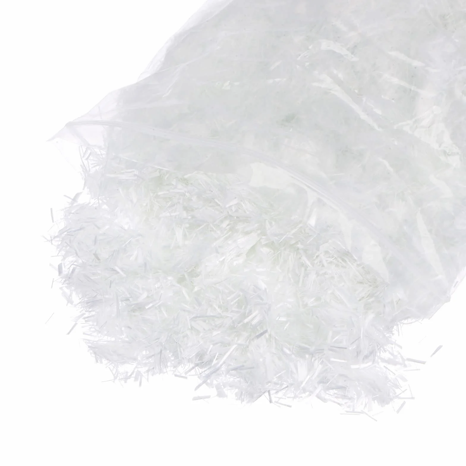 sourcing map Picados Vidrio Fibra Hilos 6mm Longitud Anti-agrietamiento Vidrio Fibras para Cemento Mezcla para Edificio Paredes Jardín Piso 1LB