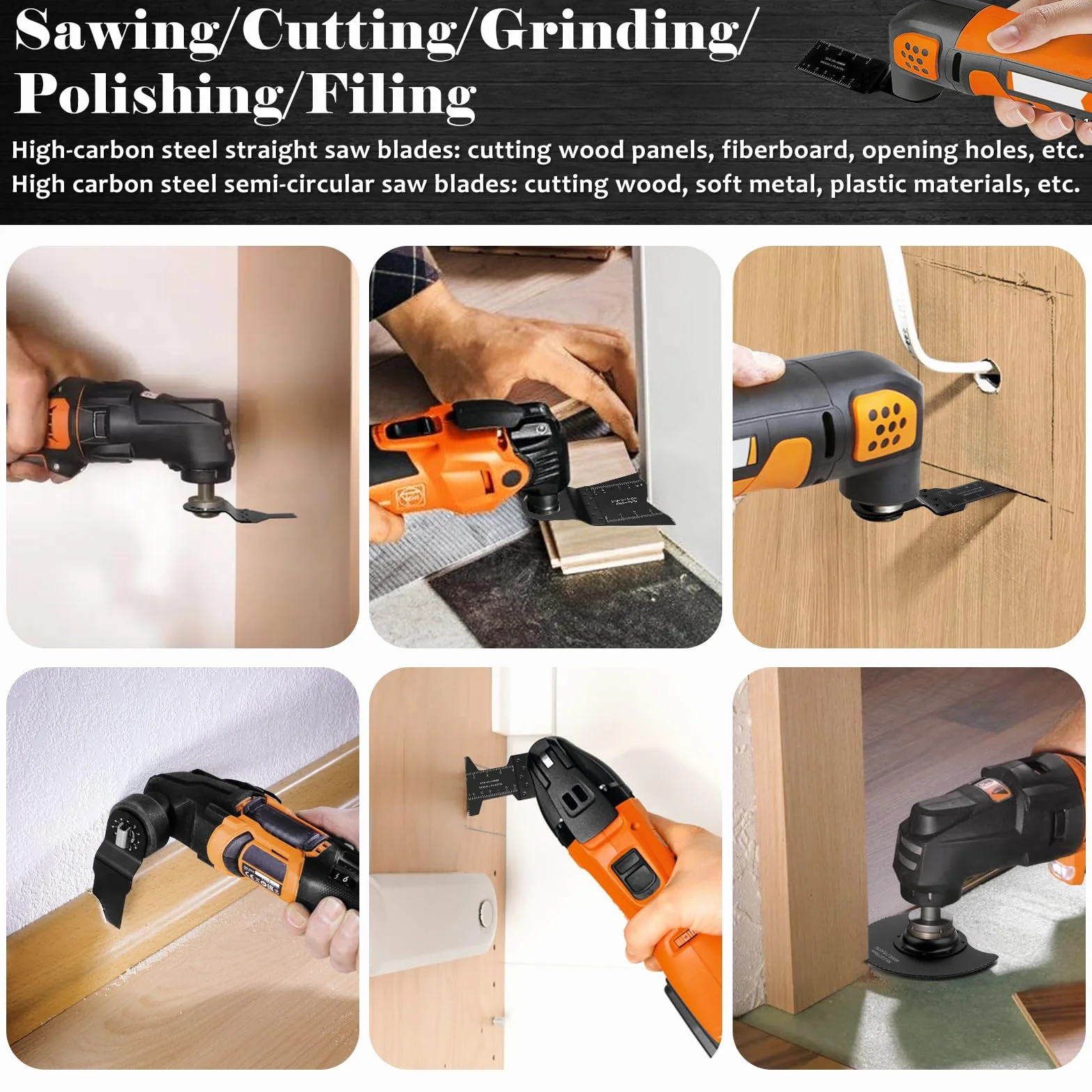 32pcs Cuchillas Multiherramienta, MXTIMWAN Hojas de Sierra Multiherramienta Oscilante, Accesorios Multiherramienta Universal Compatible con Fein Multimaster, Black&Decker, Ryobi, Milwaukee, Worx
