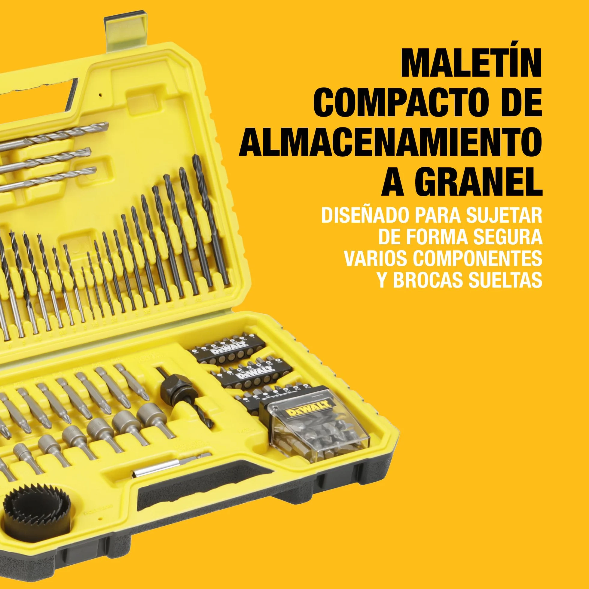 DEWALT - Juego de taladro mixto (100 piezas), DT71563-QZ