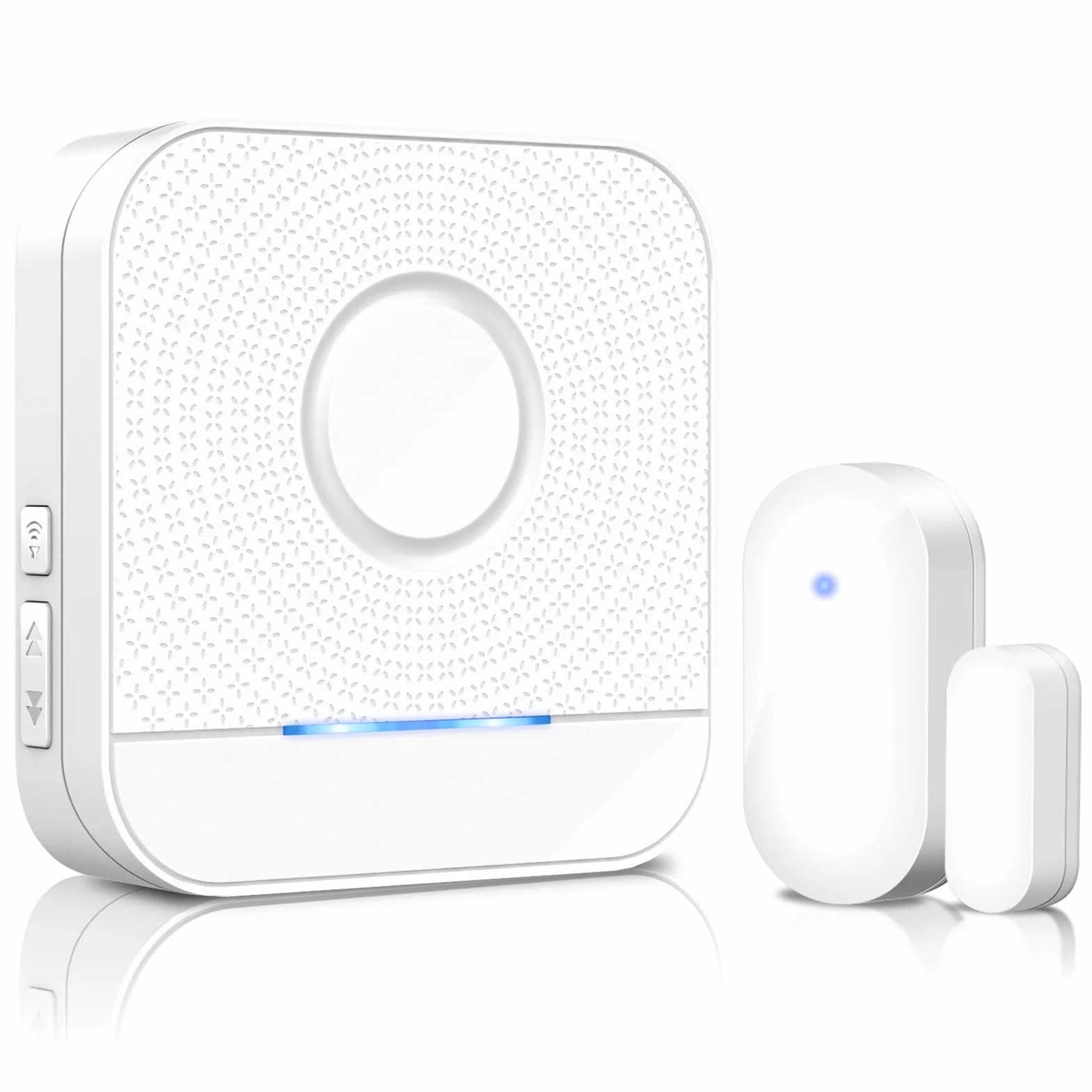 BITIWEND Timbre Sensor Puerta Ventana Sensor Puerta Ventana 182M Alcance 58 Timbres con Indicador LED para Puertas Garaje Ideal para el Hogar. Tienda. Garaje, Oficina