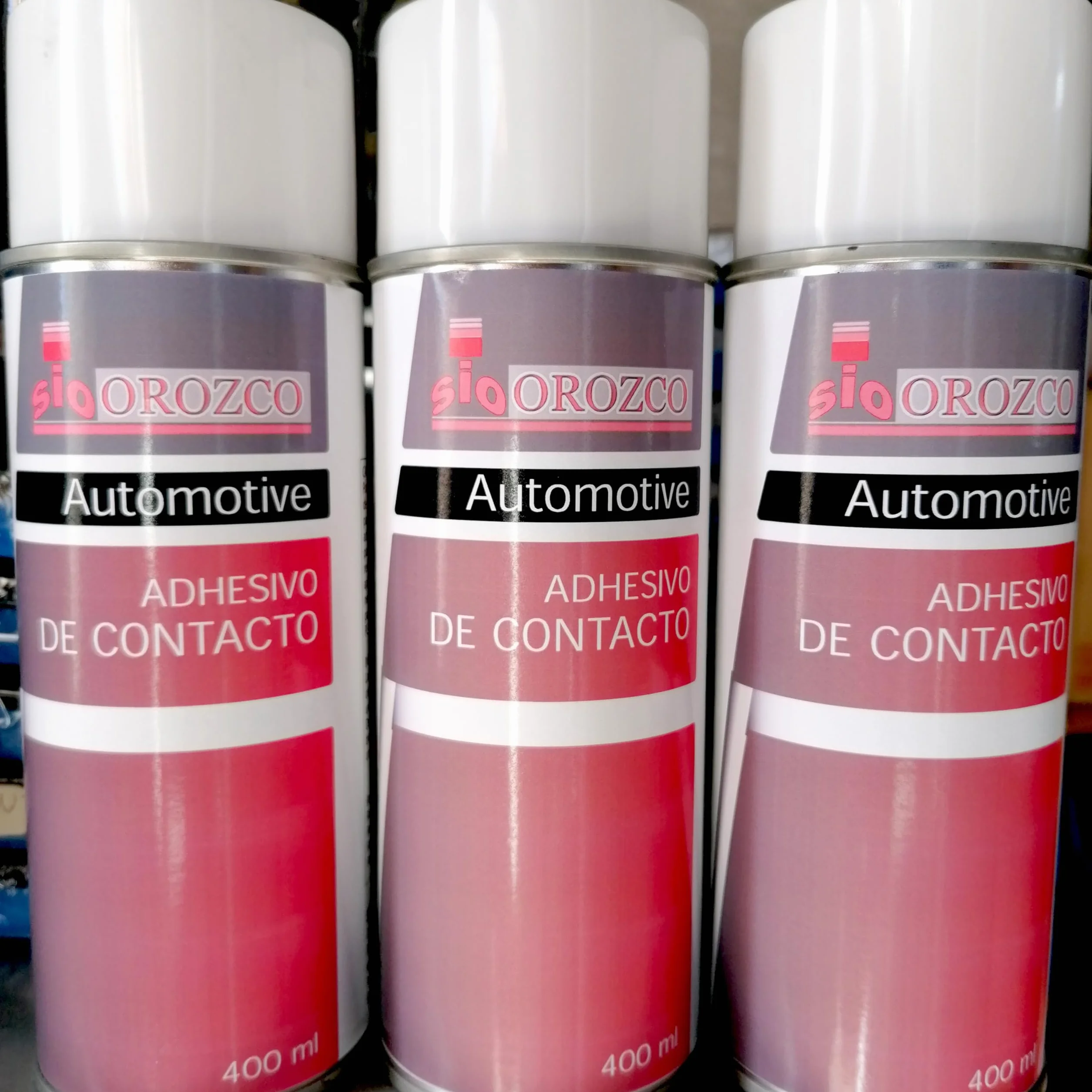 3x Cola de Contacto en Spray Adhesiva 400 ml. Para Tapizar Tela Techos Coche Pegar Goma Espuma.. Cola en Spray de Alta Resistencia