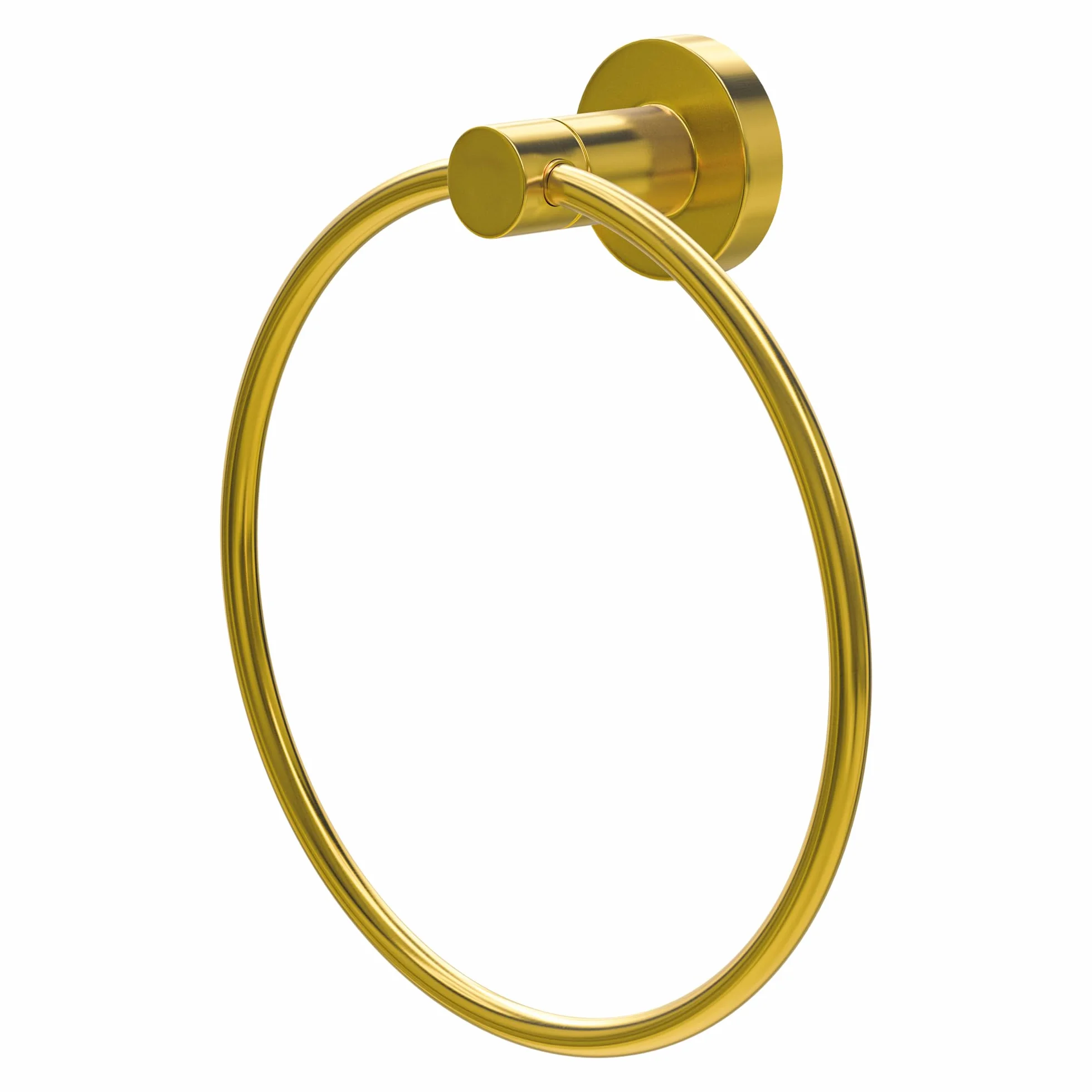 Amig Toallero de Baño Mod. Gorliz-3 Soporte de Pared Acero Inoxidable Oro Mate Ø155 x 52 mm