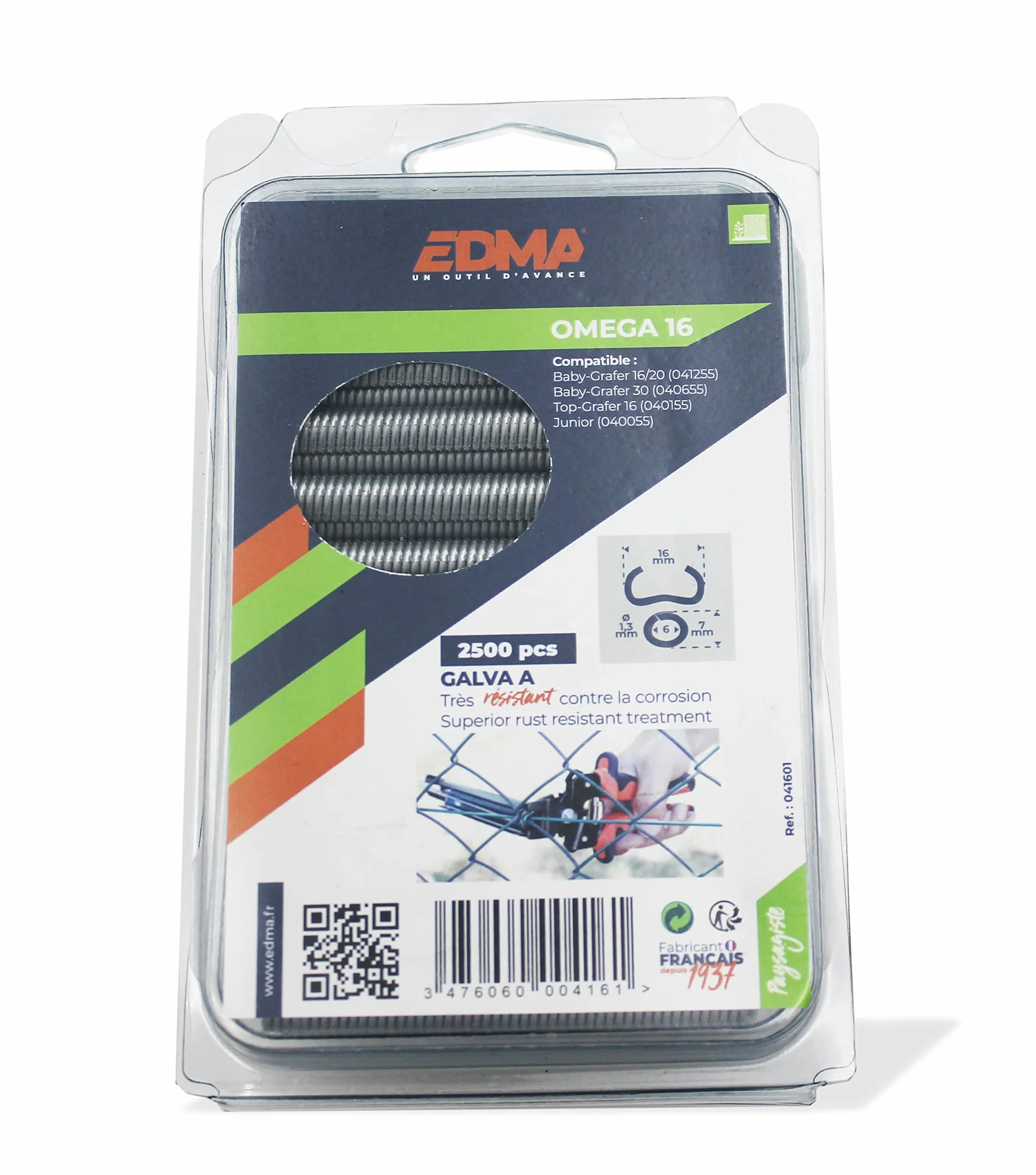 Anillos de valla omega 16 - galvanizados A - 2500 piezas