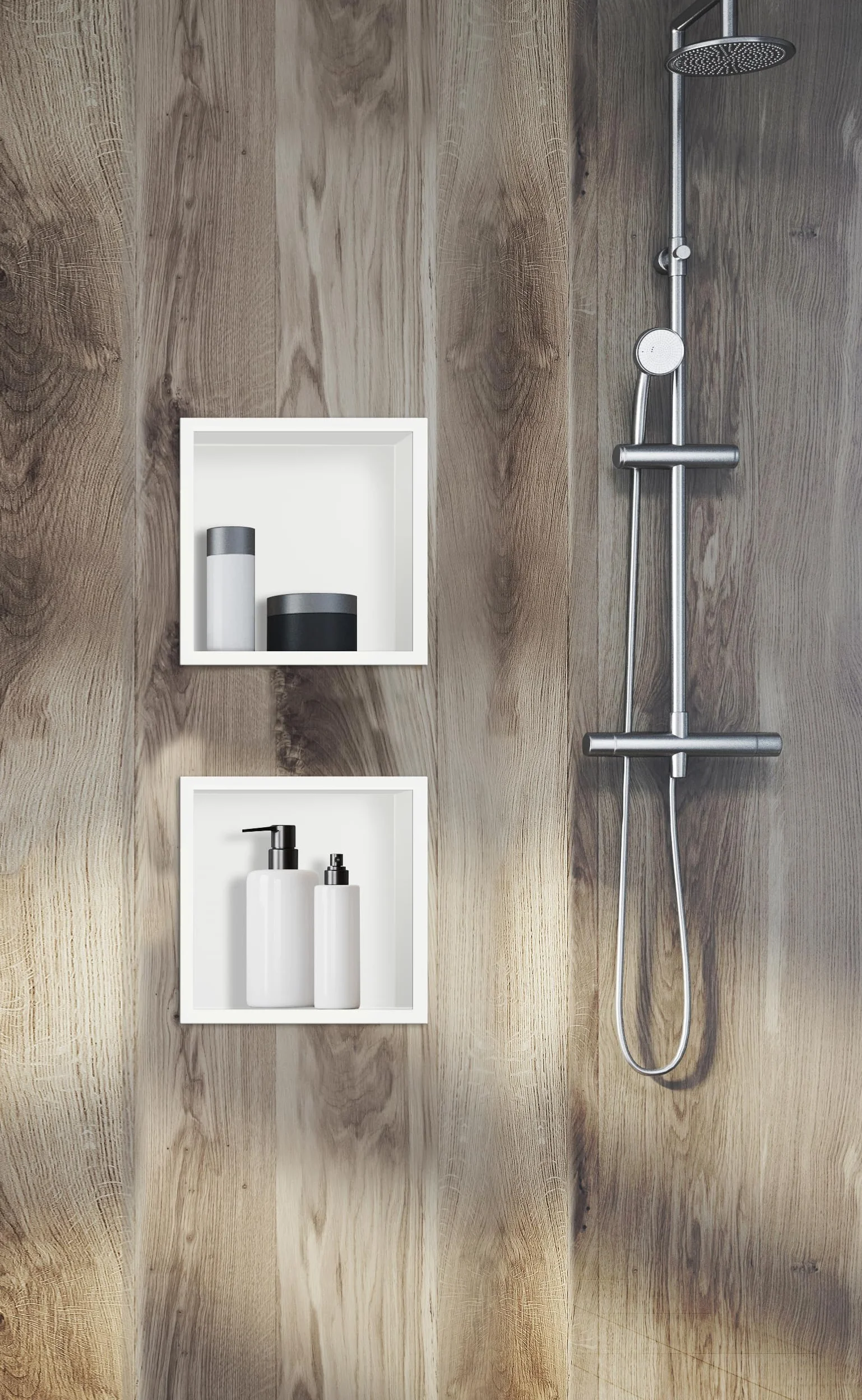 Wall-Box ONE Nicho de Ducha Blanco 30x20x10cm Impermeable