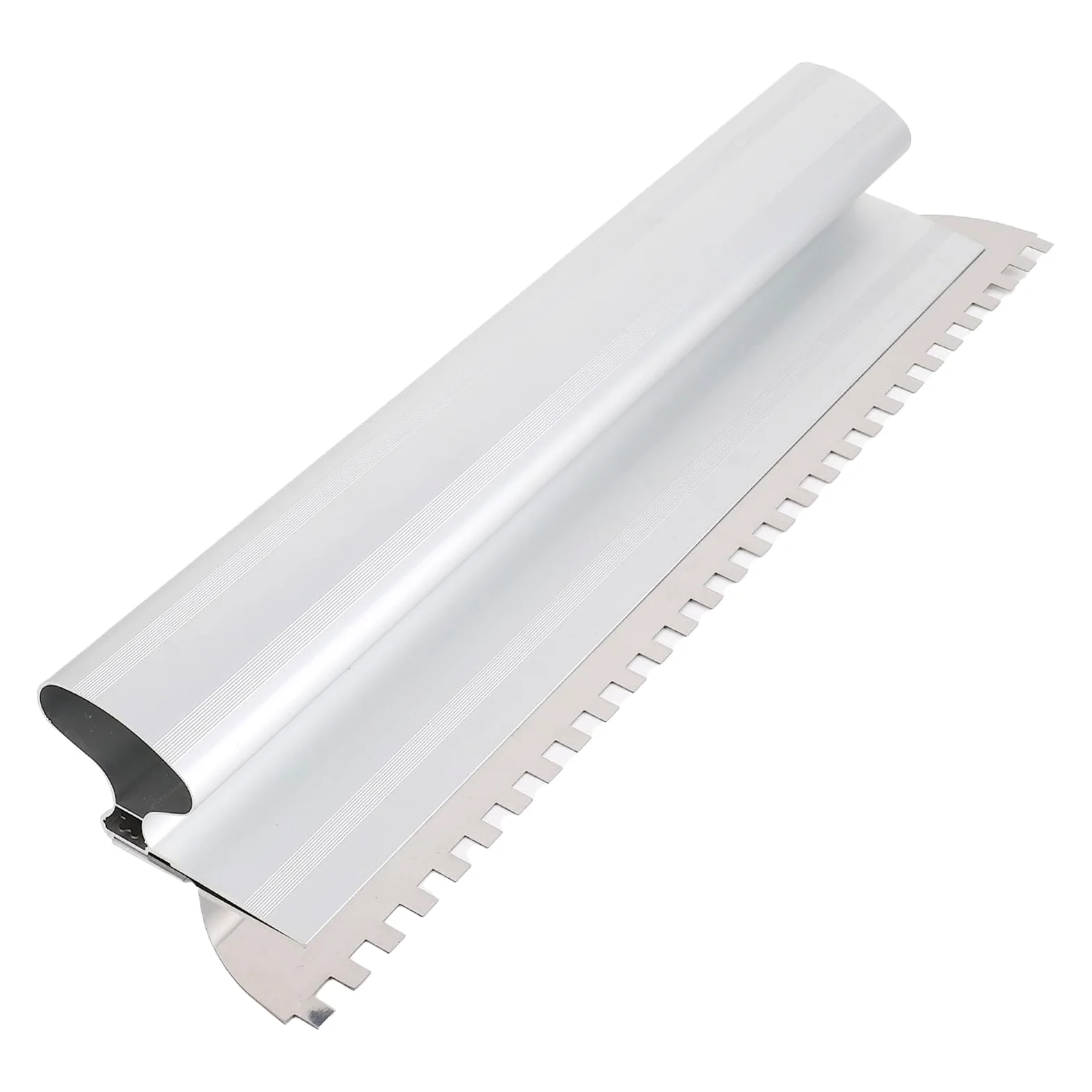 Jeffergarden Paleta de Muesca Cuadrada Resistente, Herramientas Esenciales de Albañilería, Artesanía y Remodelación con Diseño de Deflector, Eficiente para Enyesado de áreas Grandes, con Muescas de