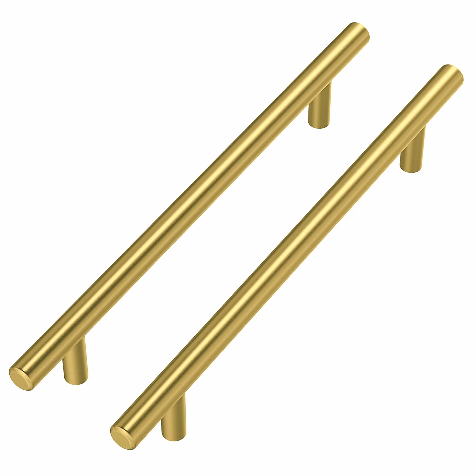 Goldenwarm 5 Piezas Tiradores Cajones 160mm Dorado Cepillado Acero Inoxidable para Armarios de Cocina